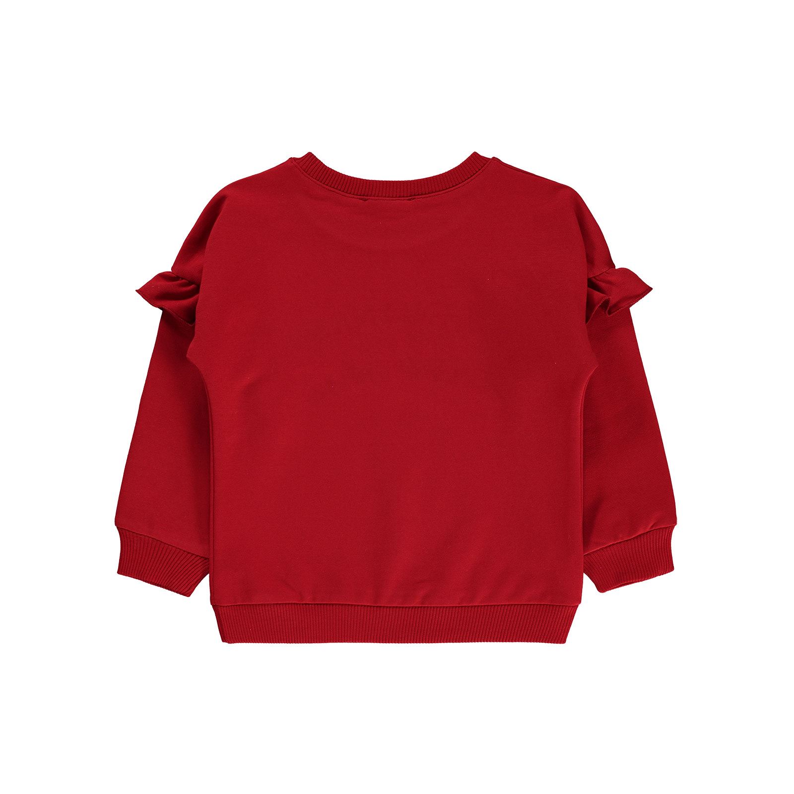 Civil Girls Kız Çocuk Sweatshirt 2-5 Yaş Kırmızı 