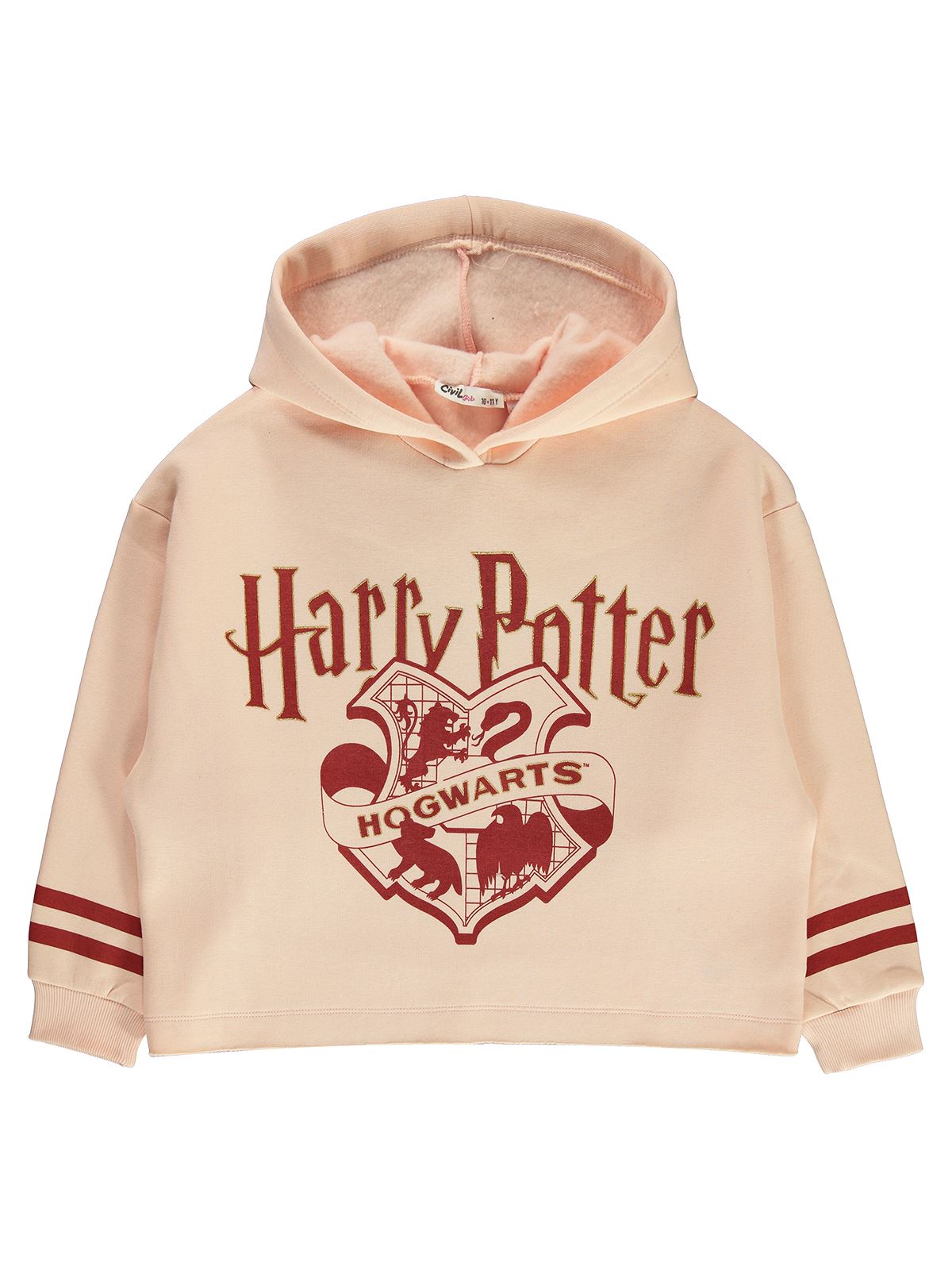 Harry Potter Kız Çocuk Kapüşonlu Sweatshirt 10-13 Yaş Pembe Kil