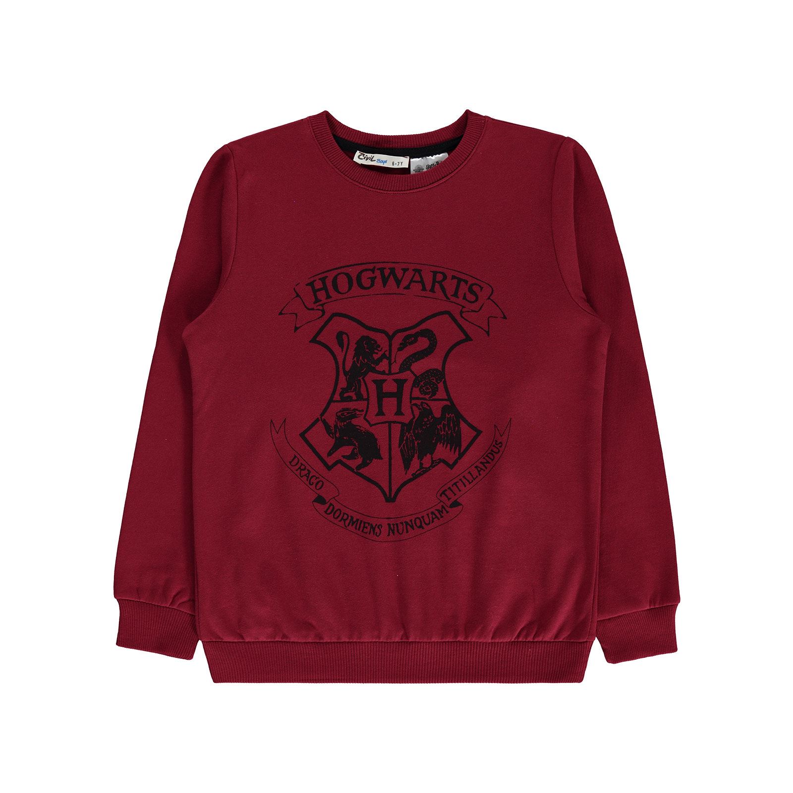 Harry Potter Erkek Çocuk Sweatshirt 6-9 Yaş Bordo