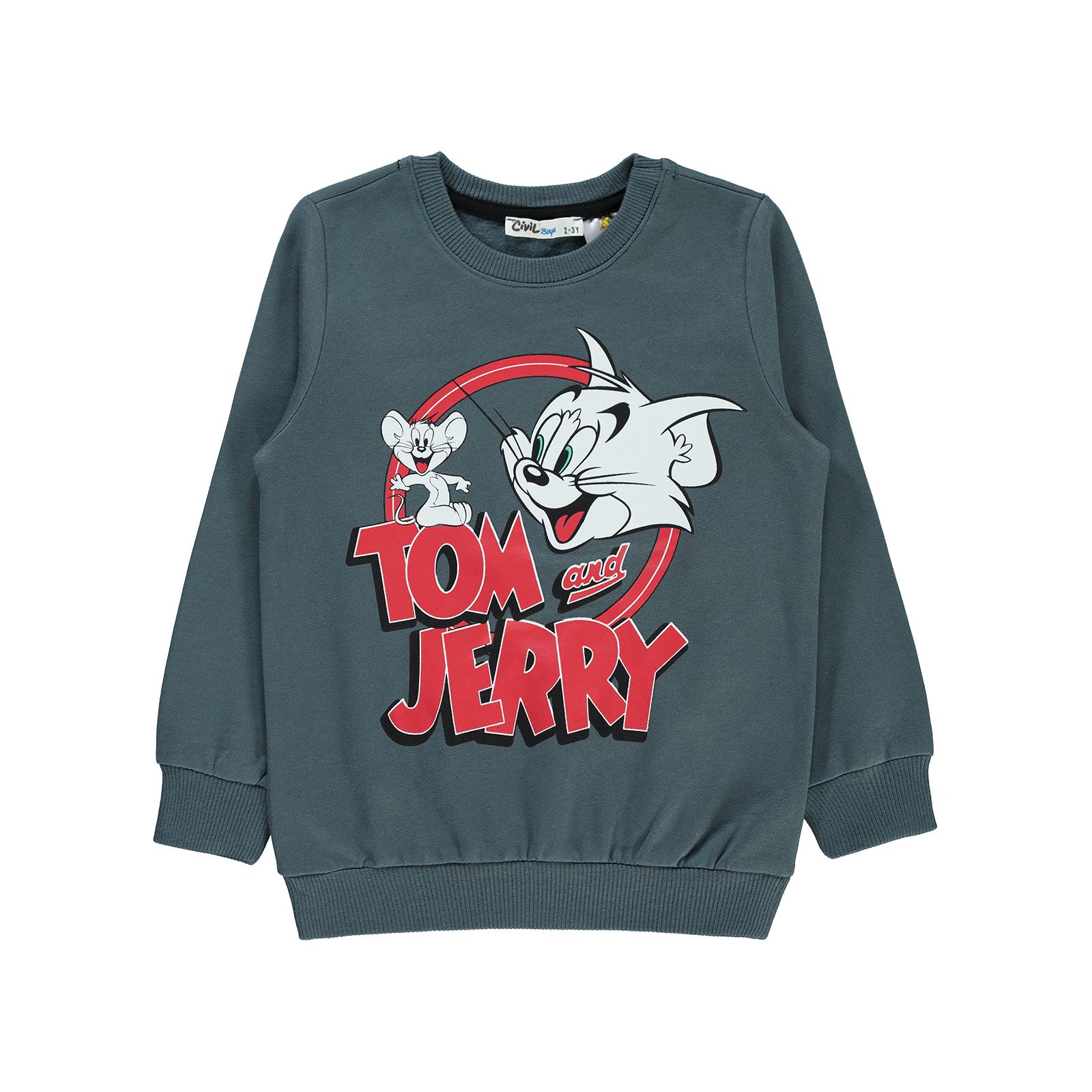 Tom And Jerry Erkek Çocuk Sweatshirt 2-5 Yaş Antrasit