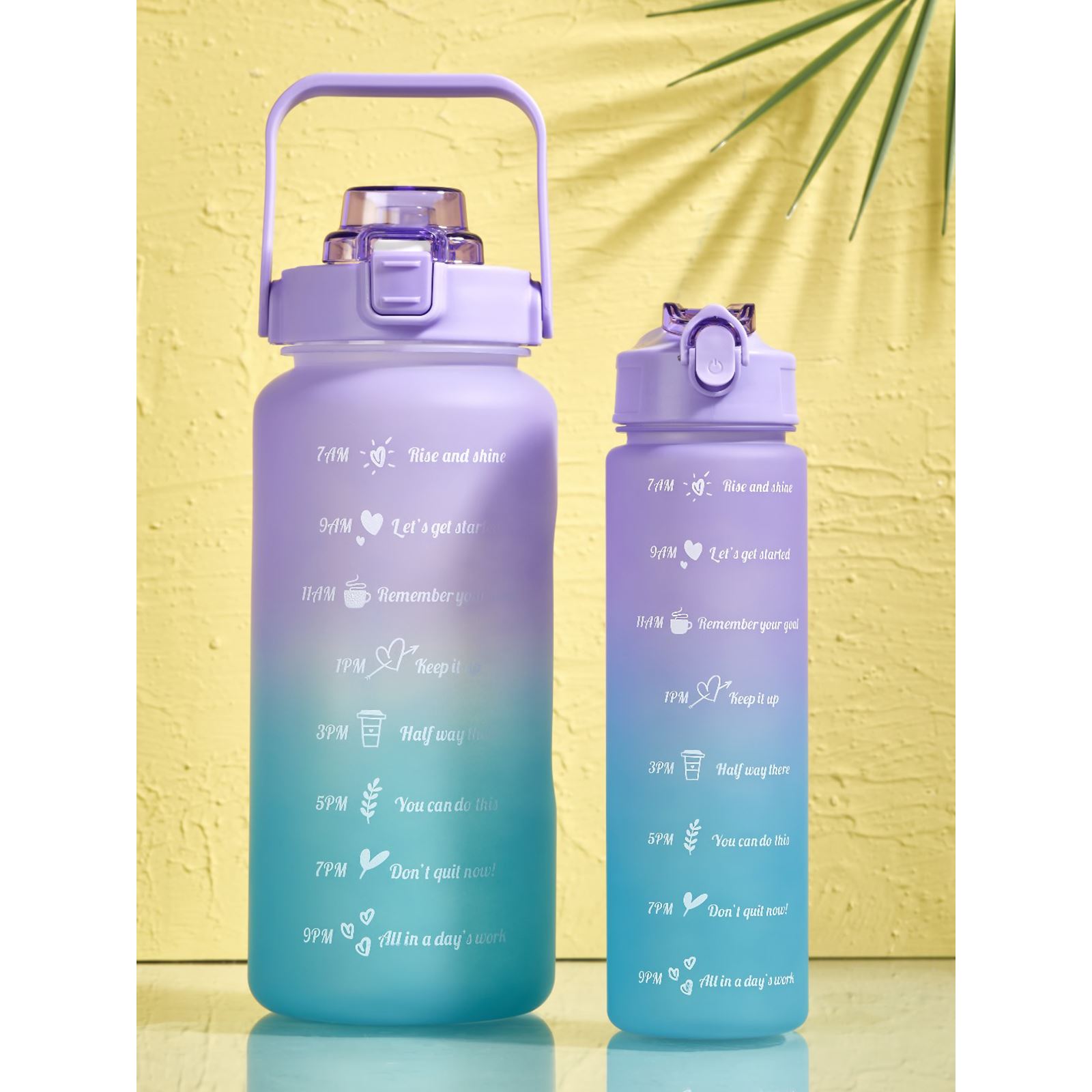 Walke Premium Bottle Motivasyonel Tritan Su Matarası 2.2 L 