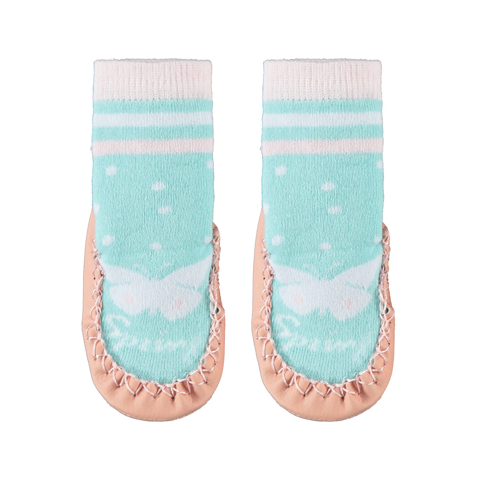 Civil Baby Kız Bebek Çarık Çorap 17-20 Numara Mint Yeşili