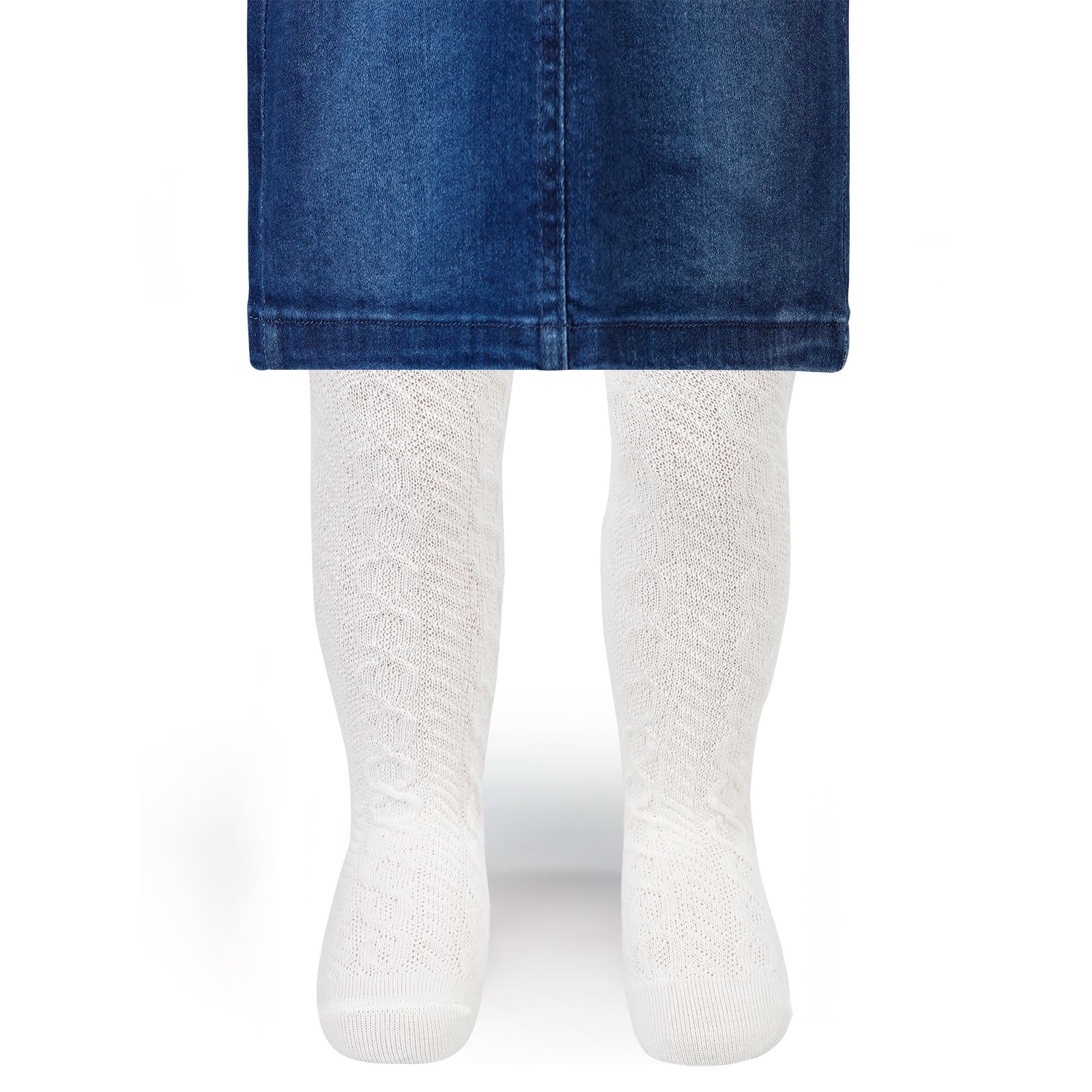 Civil Baby Kız Bebek Külotlu Çorap 0-12 Ay Ekru