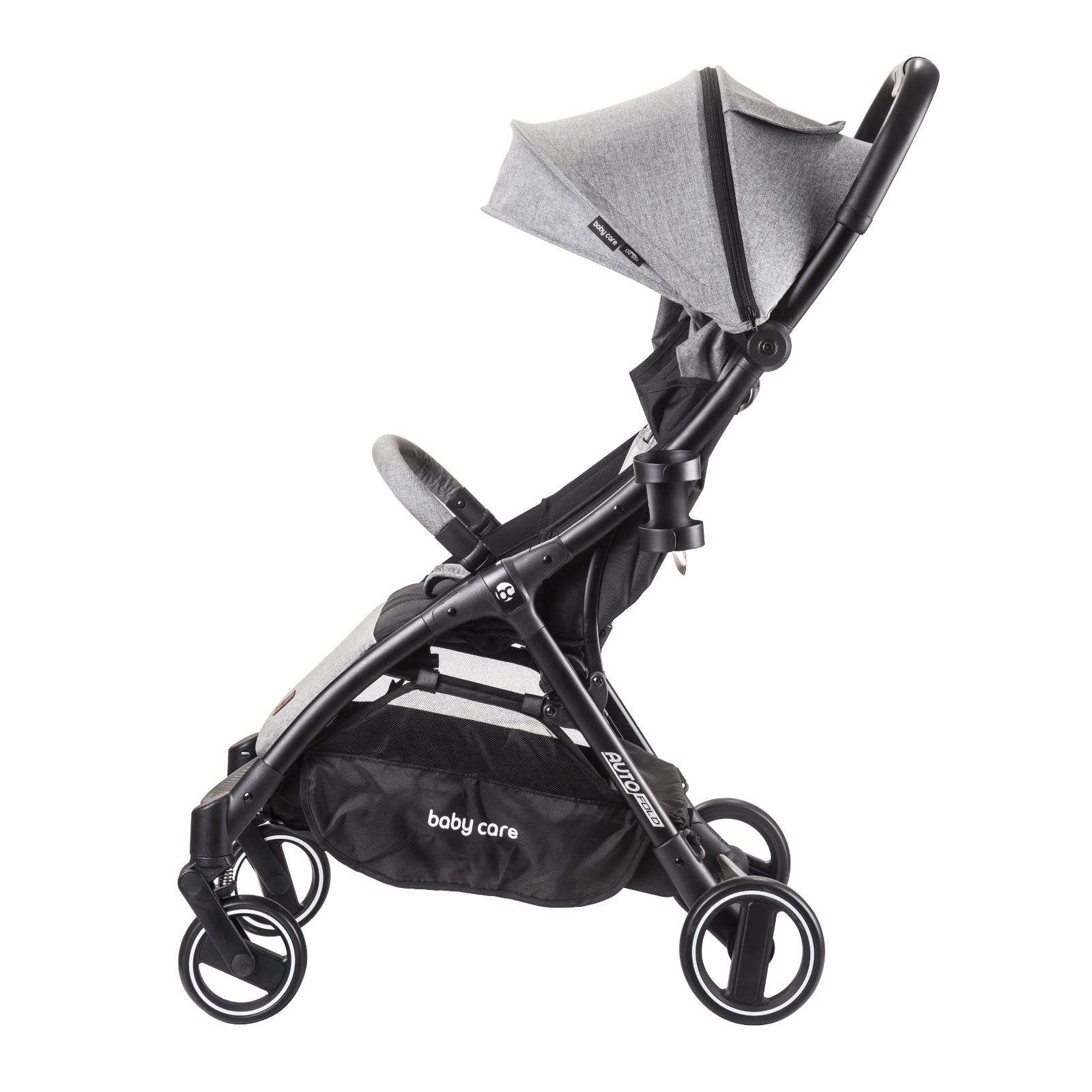 Baby Care Tek Yönlü Otomatik Katlanan Bebek Arabası Siyah