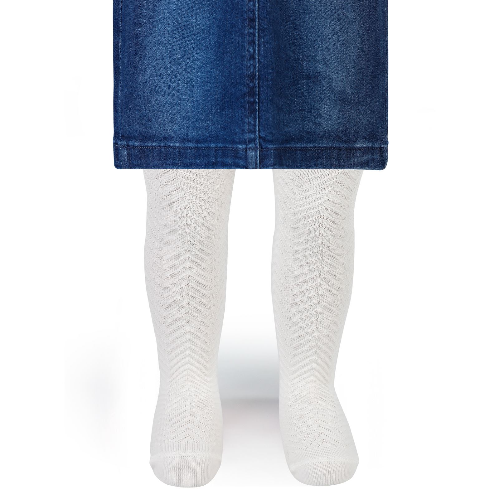 Civil Kız Bebek Külotlu Çorap 0-12 Ay Ekru
