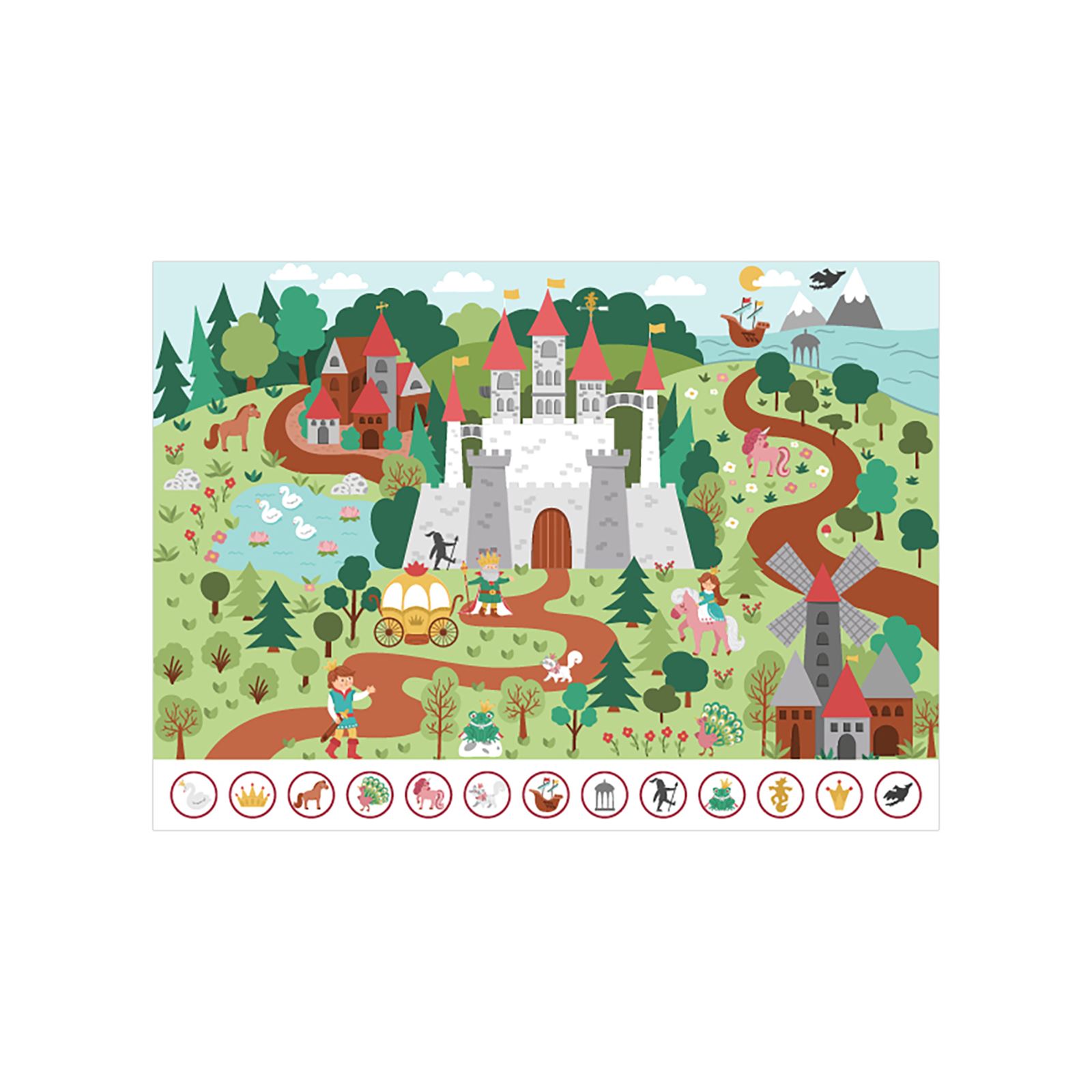 Neverland Sihirli Tek Boynuzlu At Puzzle 50 Parça Renkli