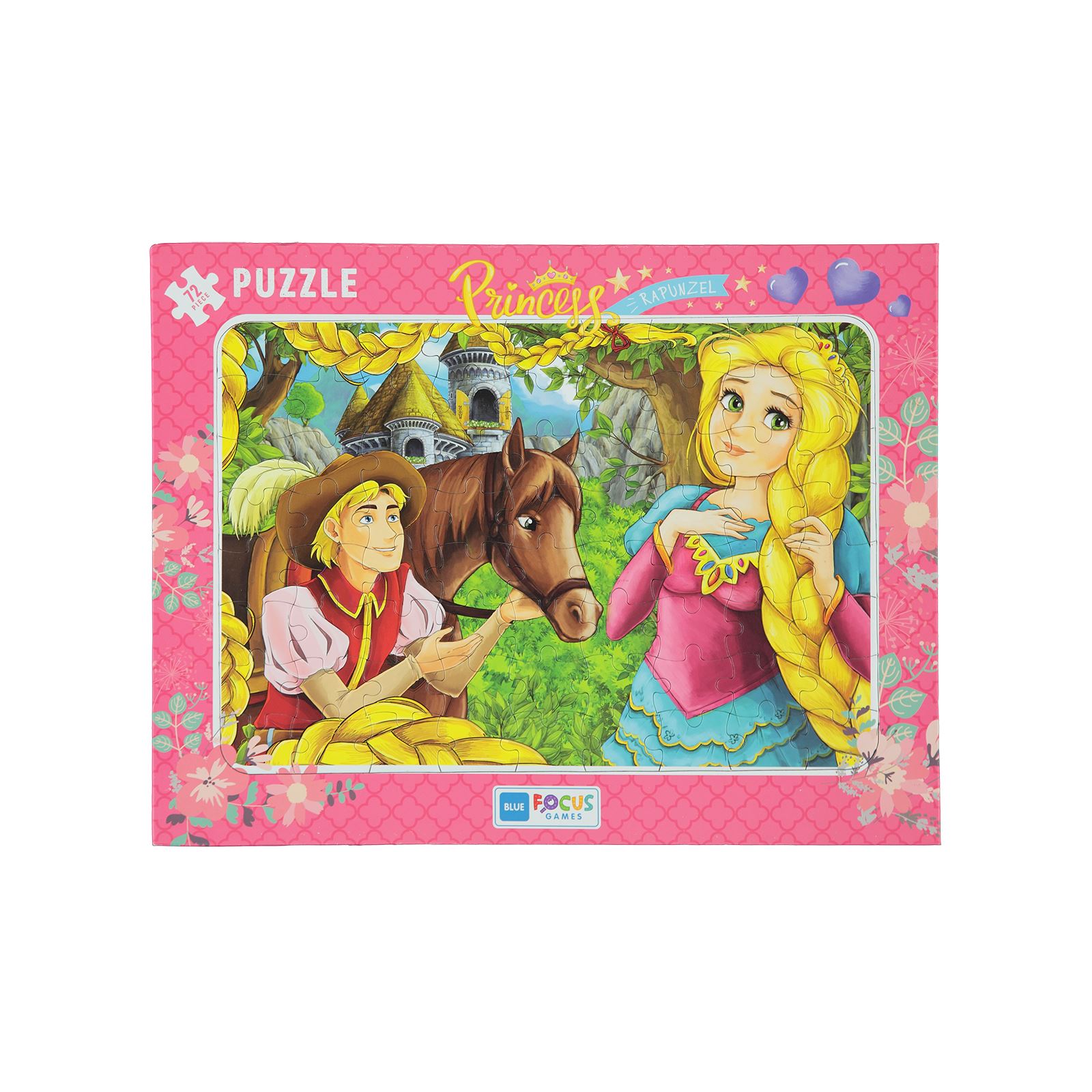 Focus Games Prenses Rapunzel Puzzle 72 Parça Renkli
