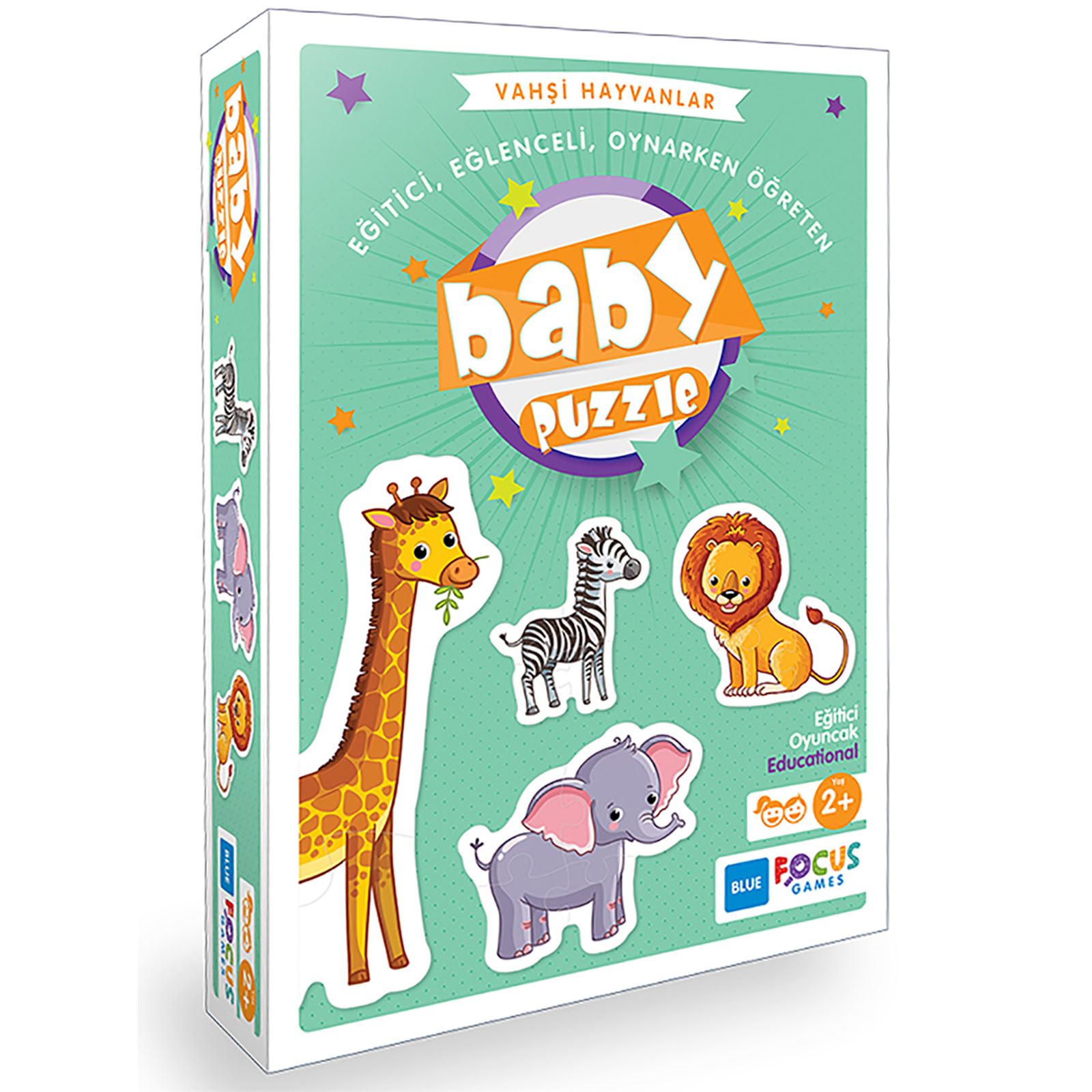 Focus Games Vahşi Hayvanlar Baby Puzzle Renkli