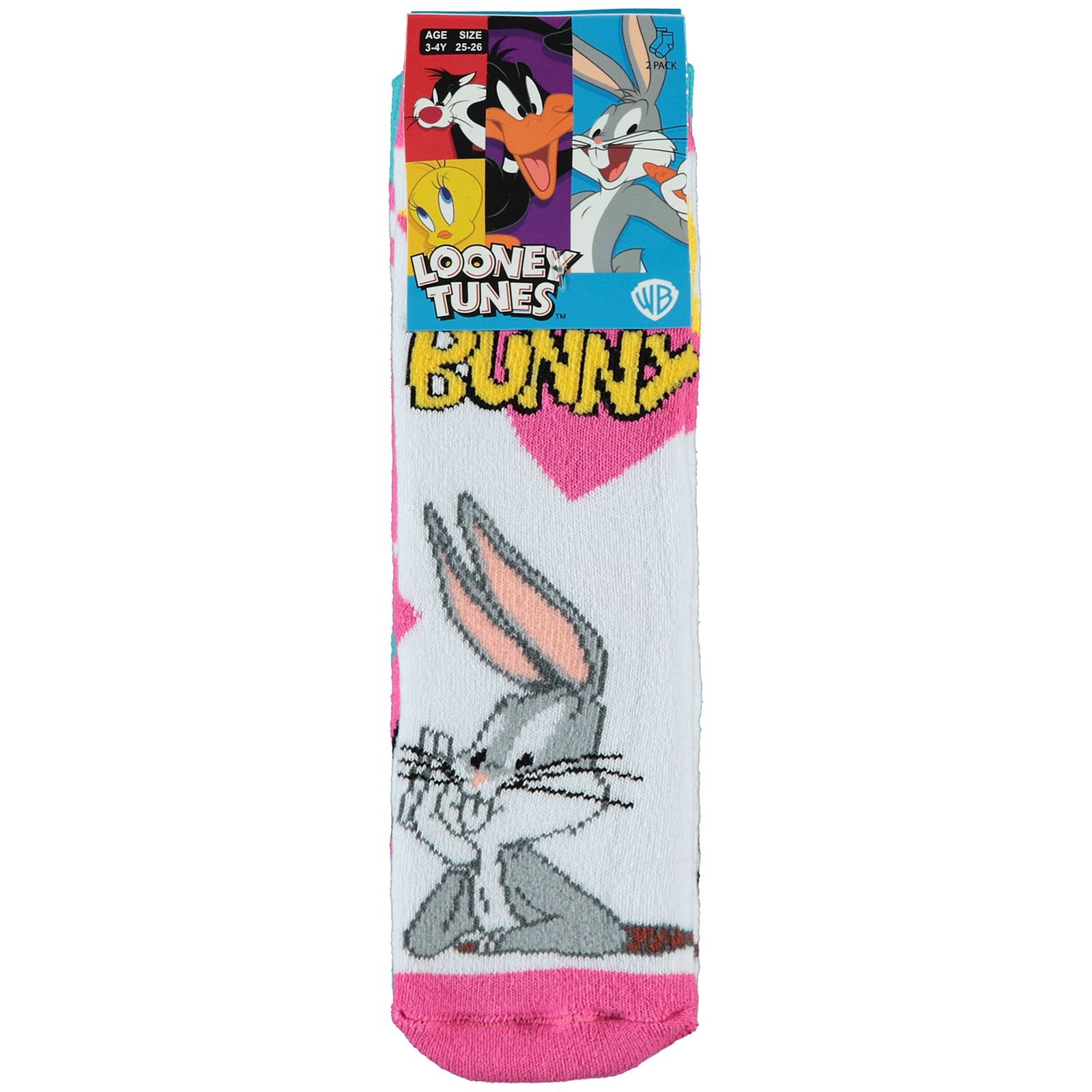Bugs Bunny Kız Çocuk Havlu Soket Çorap 3-11 Yaş Standart