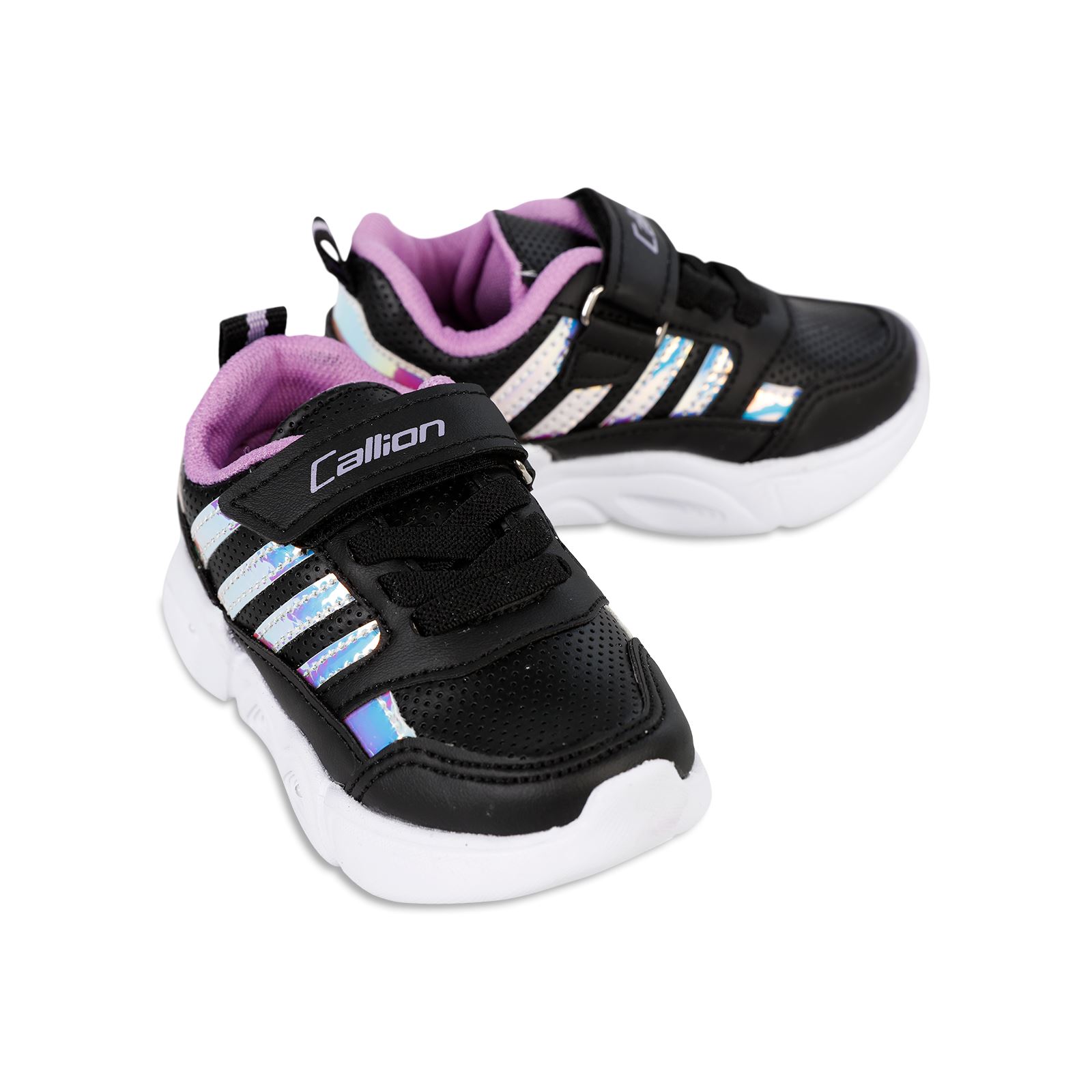 Callion Kız Çocuk Işıklı Spor Ayakkabı 22-25 Numara Siyah