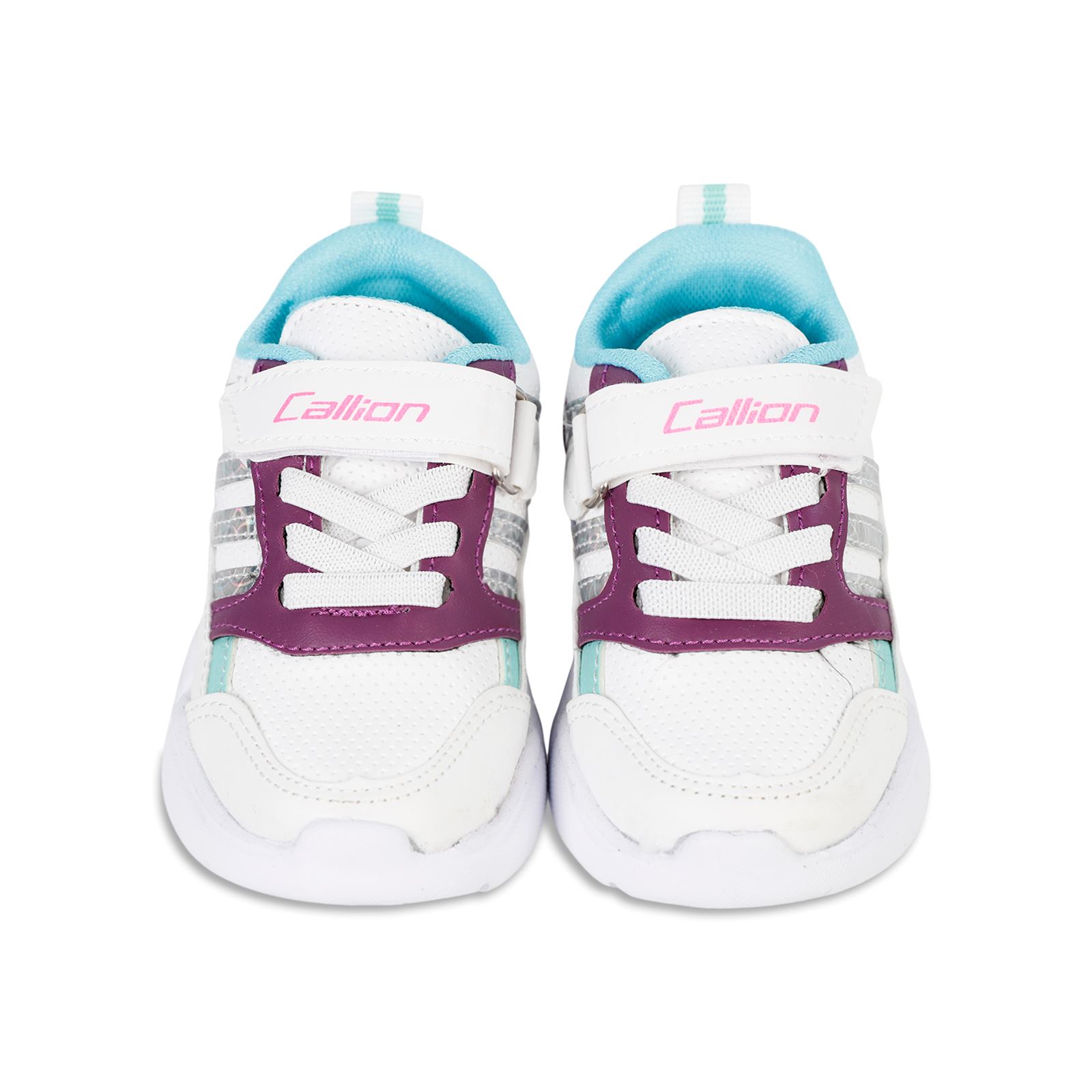Callion Kız Çocuk Işıklı Spor Ayakkabı 22-25 Numara Beyaz-Mor
