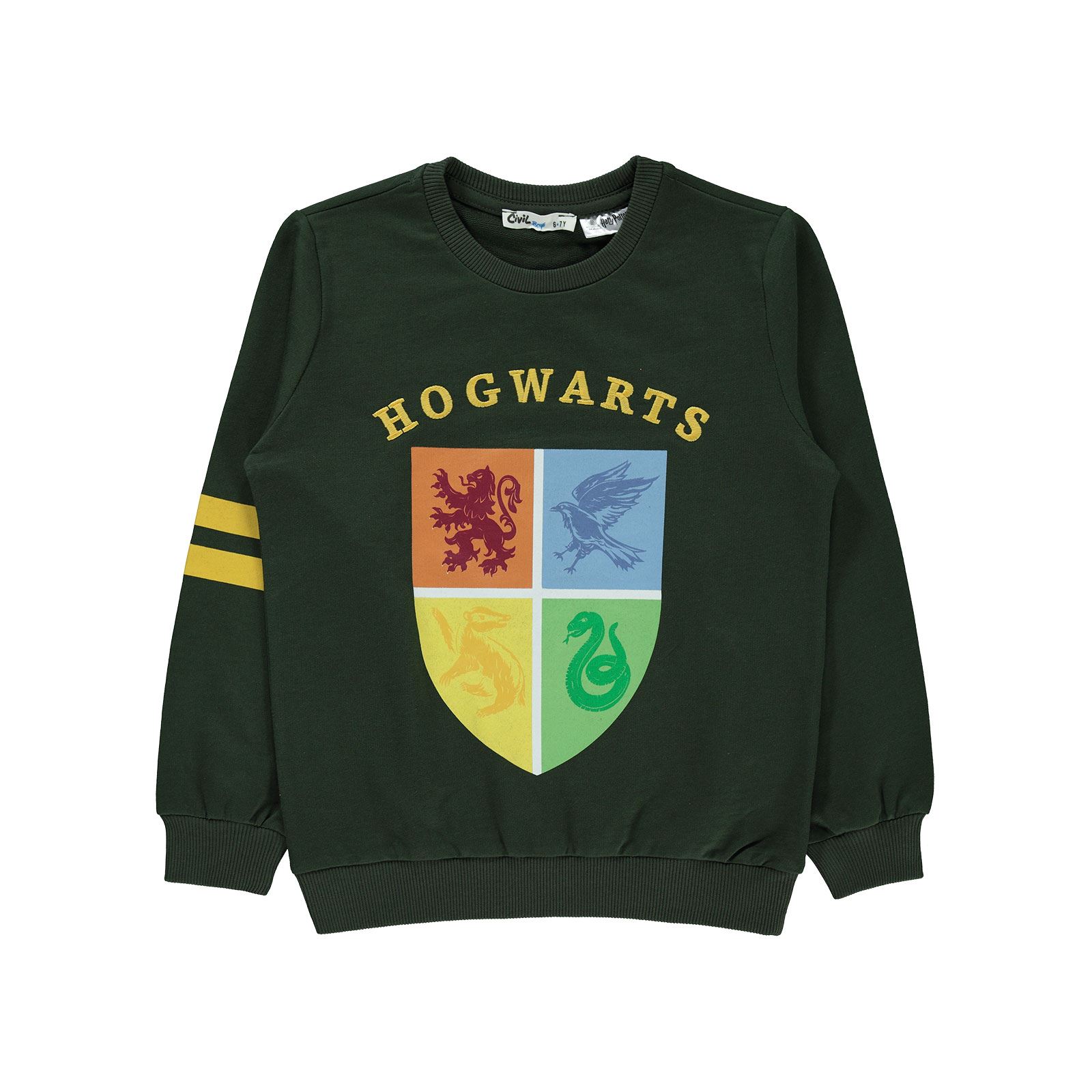 Harry Potter Erkek Çocuk Sweatshirt 10-13 Yaş Koyu Haki