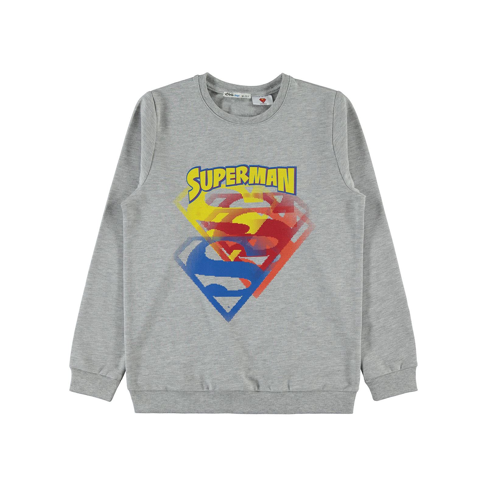 Superman Erkek Çocuk Sweatshirt 10-13 Yaş Grimelanj