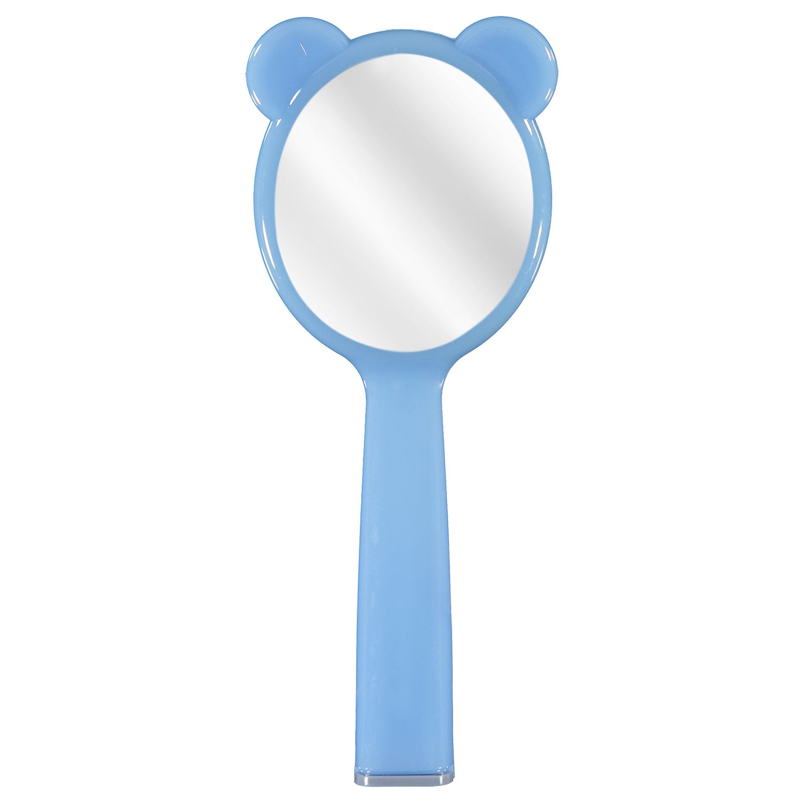 Civil Oval Aynalı Saç Fırçası Açık Mavi