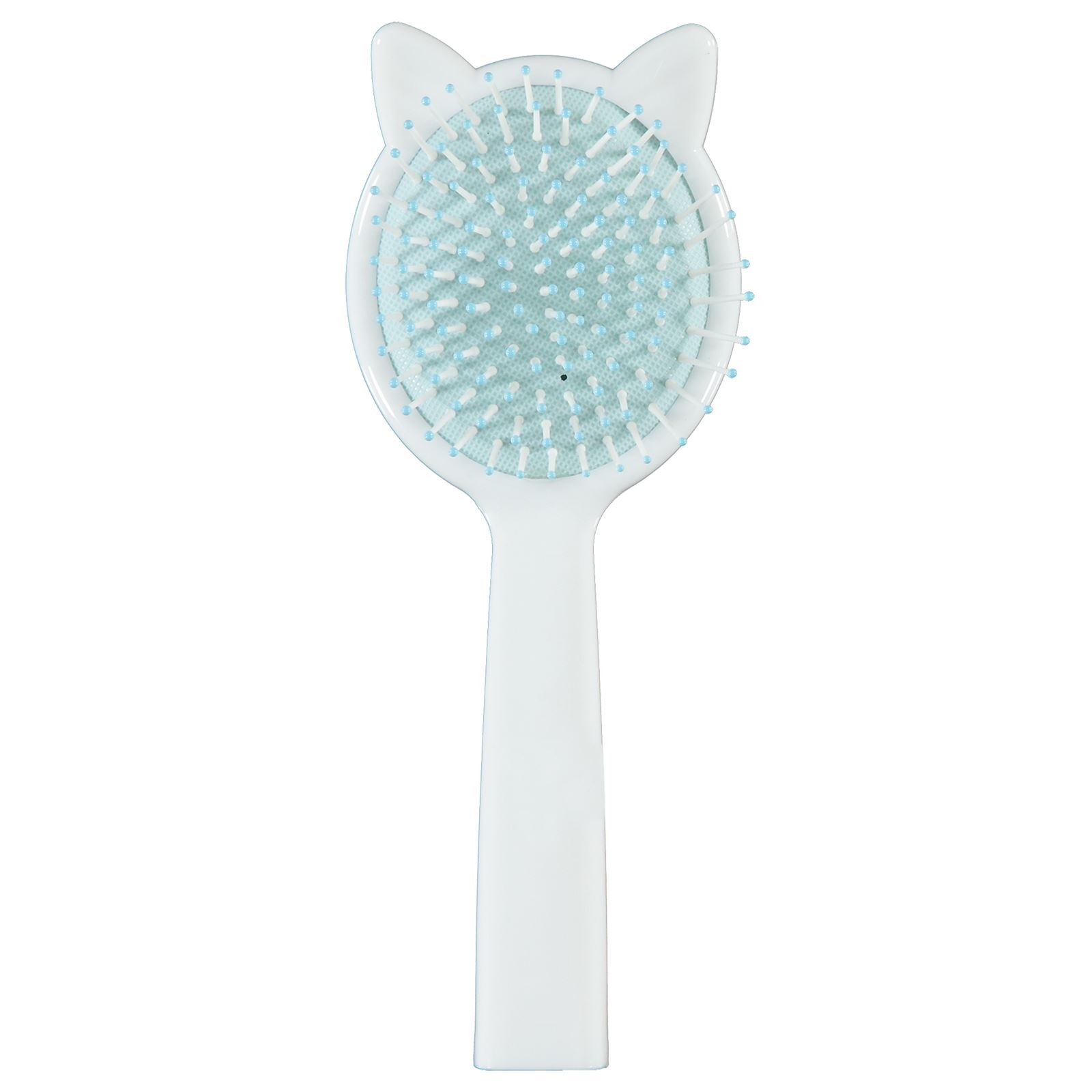 Civil Oval Kedi Aynalı Saç Fırçası Beyaz