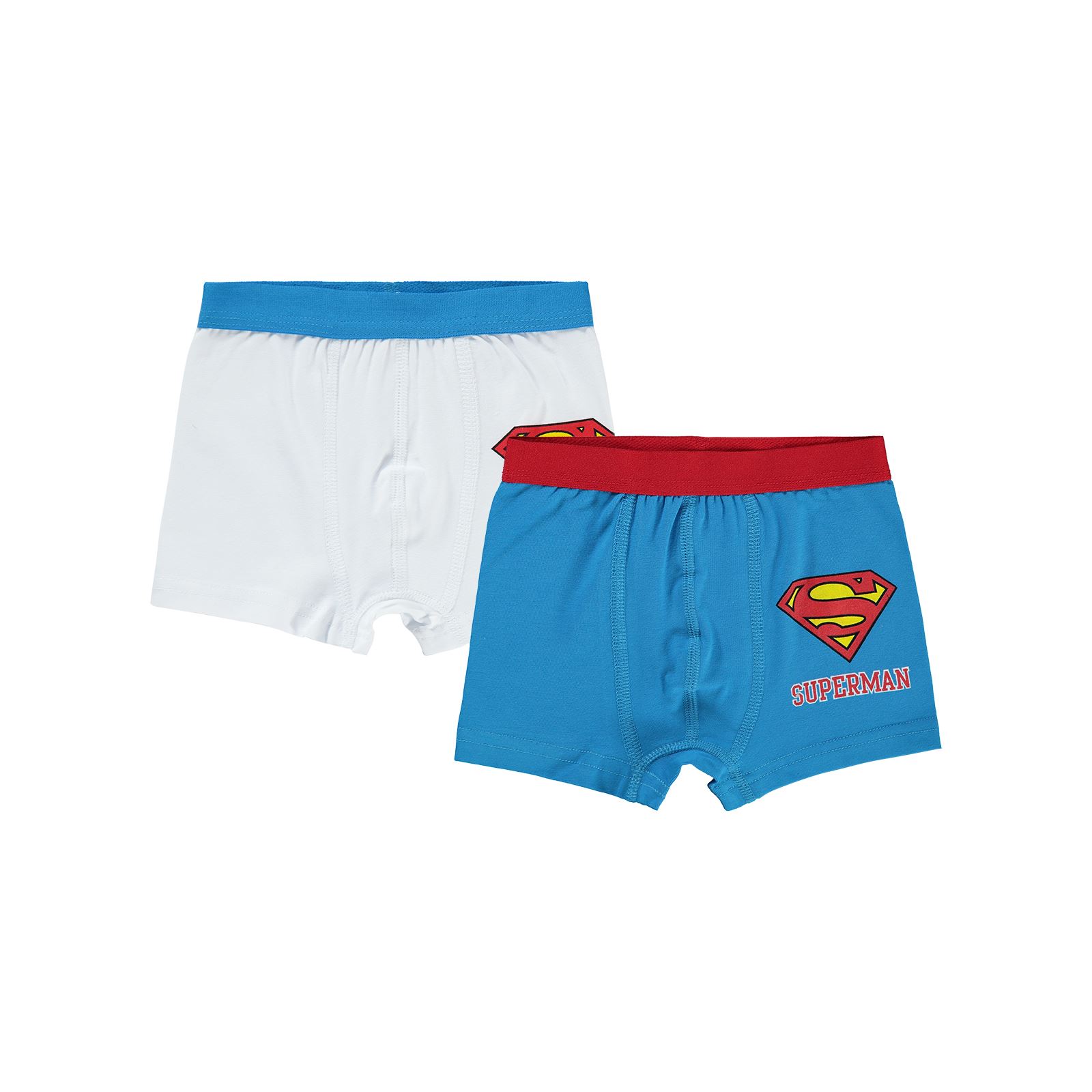 Süperman Erkek Çocuk Boxer 2-10 Yaş Mavi