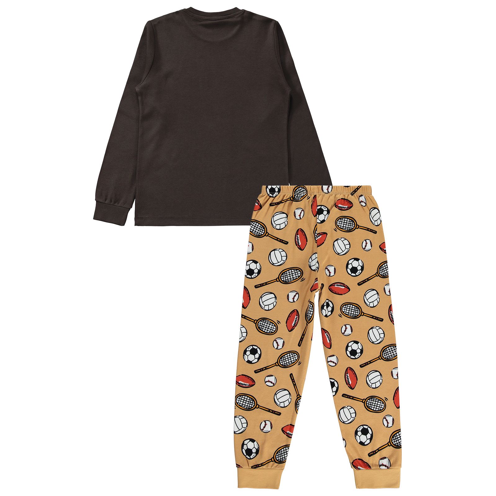 Civil Boys Erkek Çocuk Pijama Takımı 6-9 Yaş Vizon