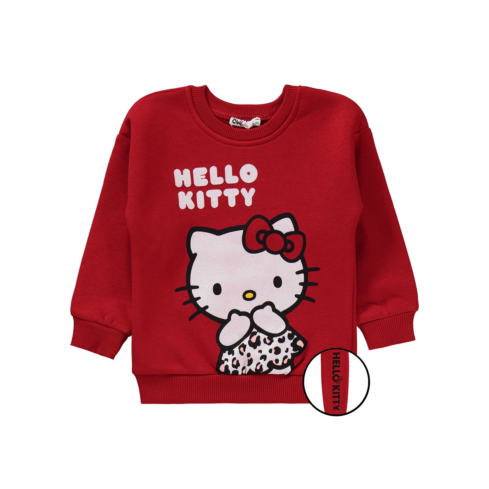 Hello Kitty Kız Çocuk Eşofman Takımı 2-5 Yaş Kırmızı