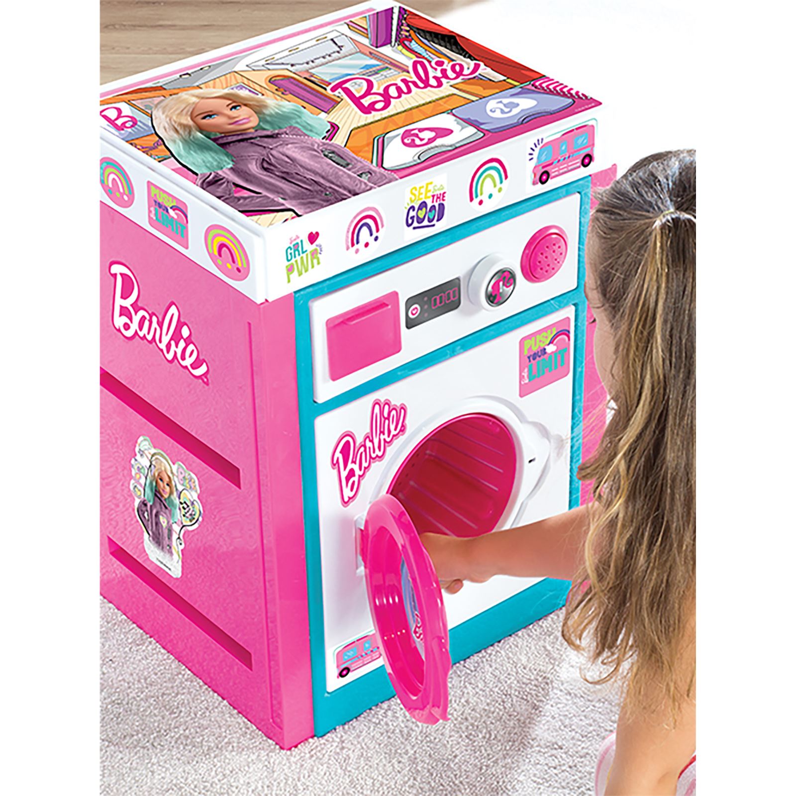 Barbie Çamaşır Makinası Pembe