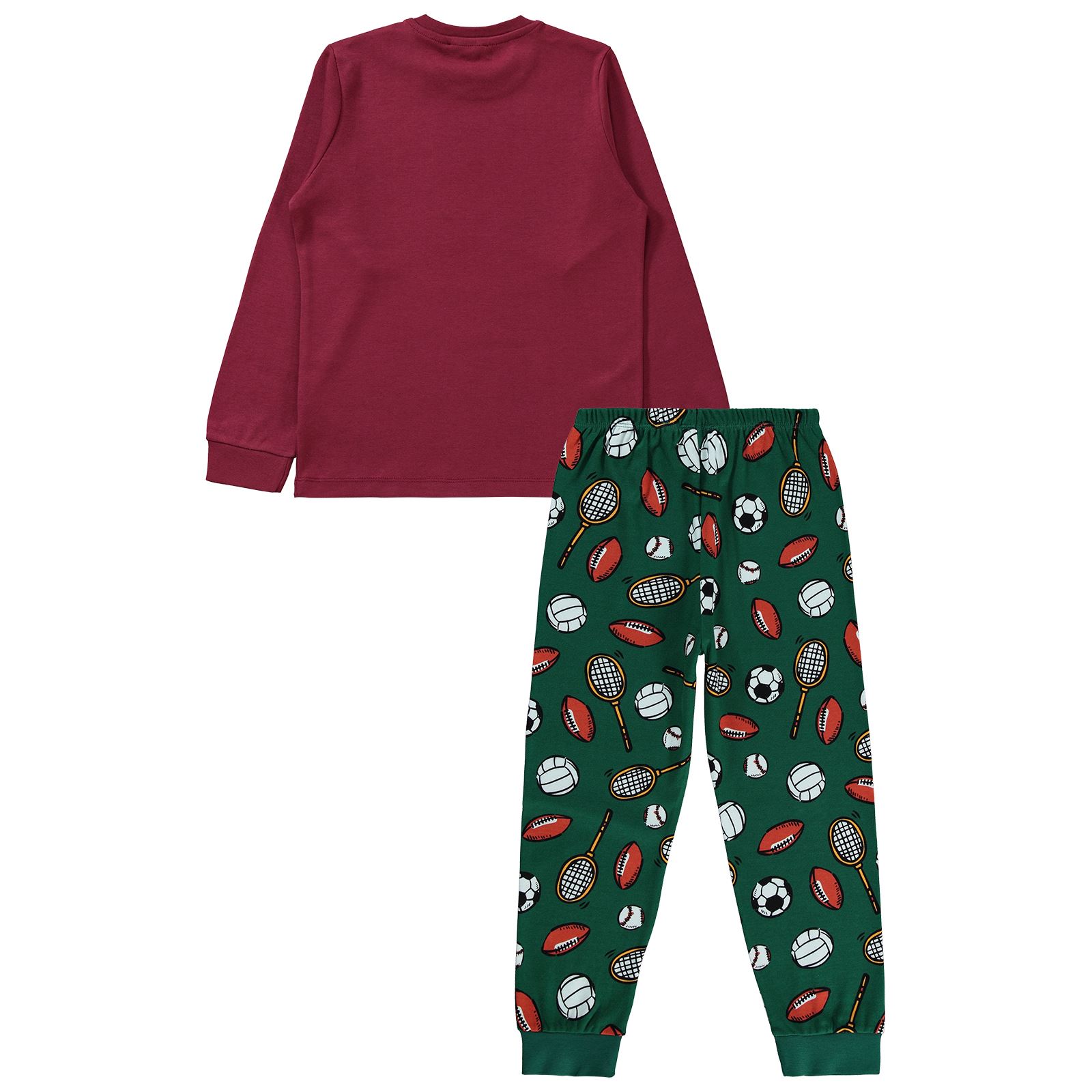 Civil Boys Erkek Çocuk Pijama Takımı 10-13 Yaş Çam Yeşili