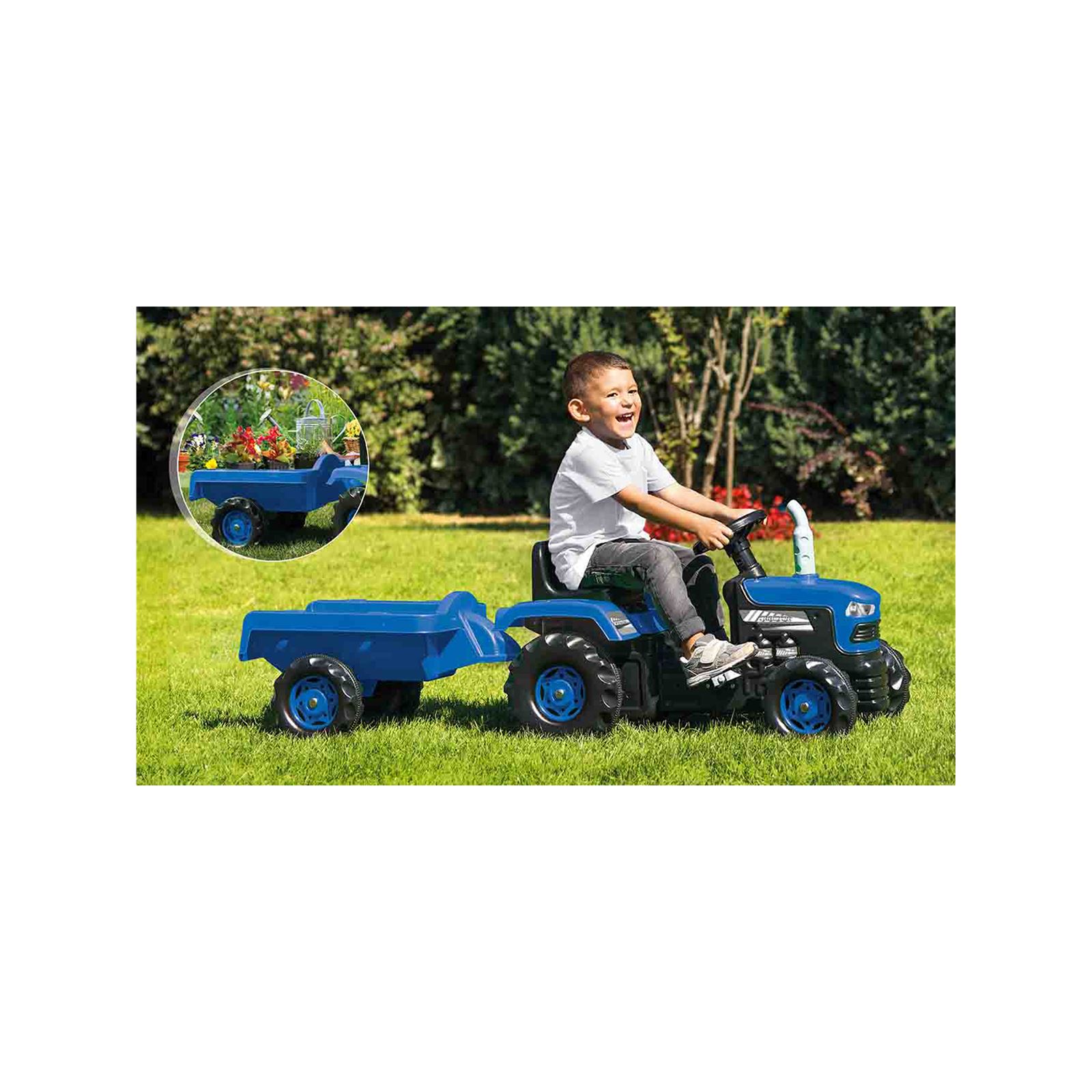 Dolu Römorklu Traktor Pedallı Mavi