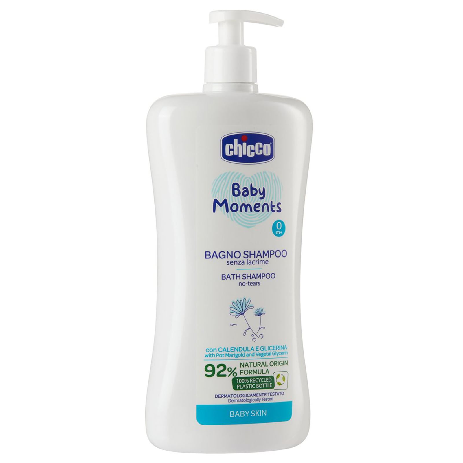 Chicco Baby Moments Doğal Saç ve Vücut Şampuanı 750 ml