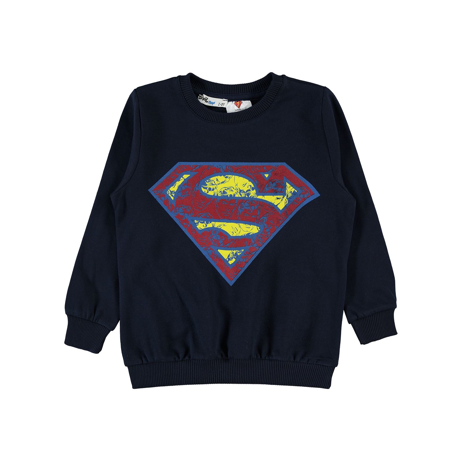 Superman Erkek Çocuk Sweatshirt 2-5 Yaş Lacivert