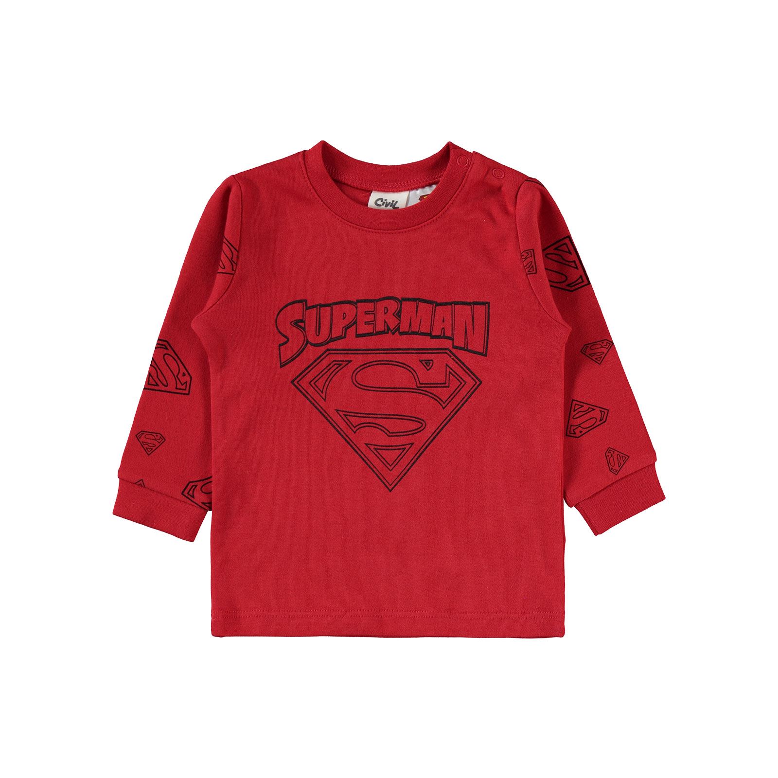 Superman Erkek Bebek Takım 6-18 Ay Kırmızı