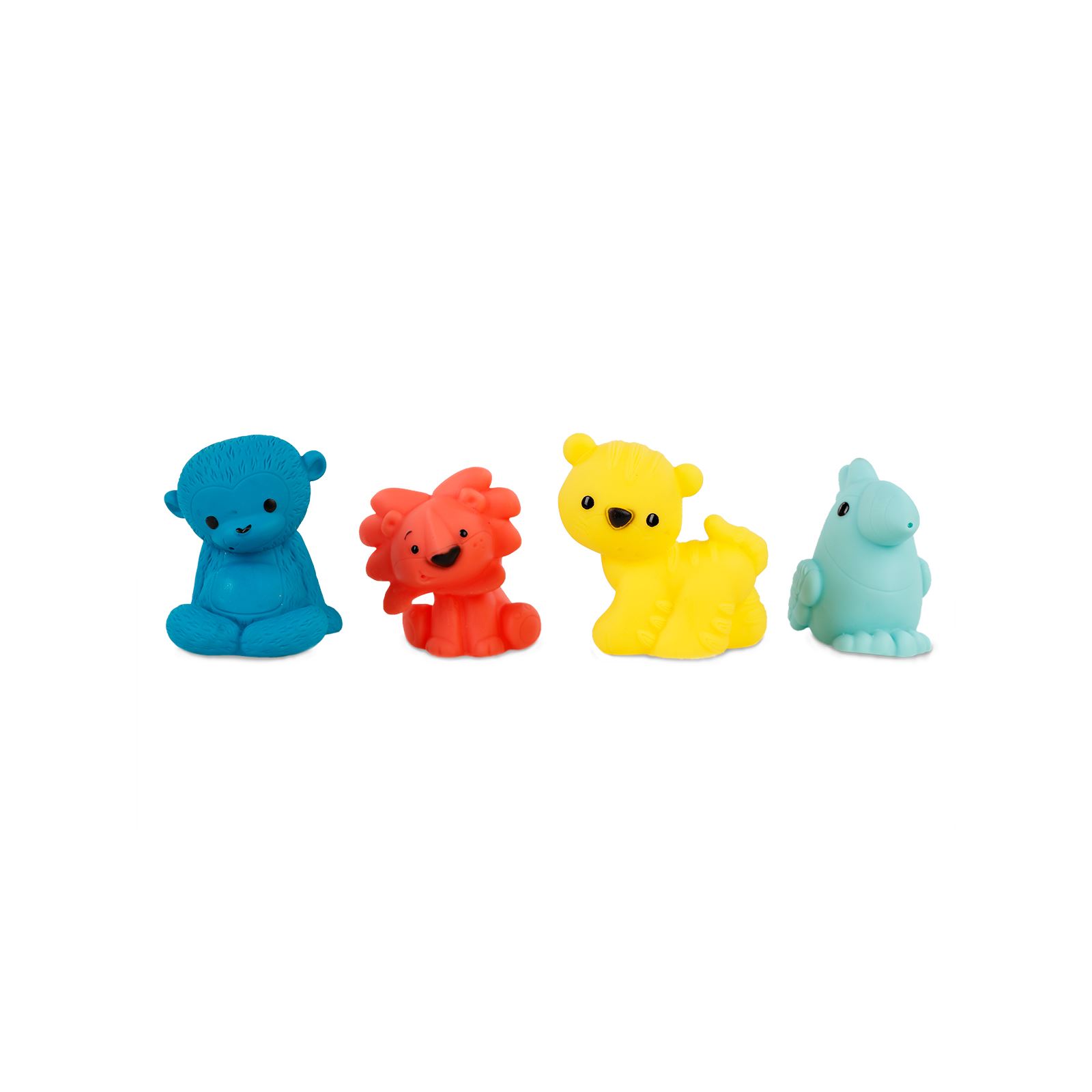 Vinyland 4'lü Komik Hayvancıklar Banyo Oyuncakları 1 Renkli