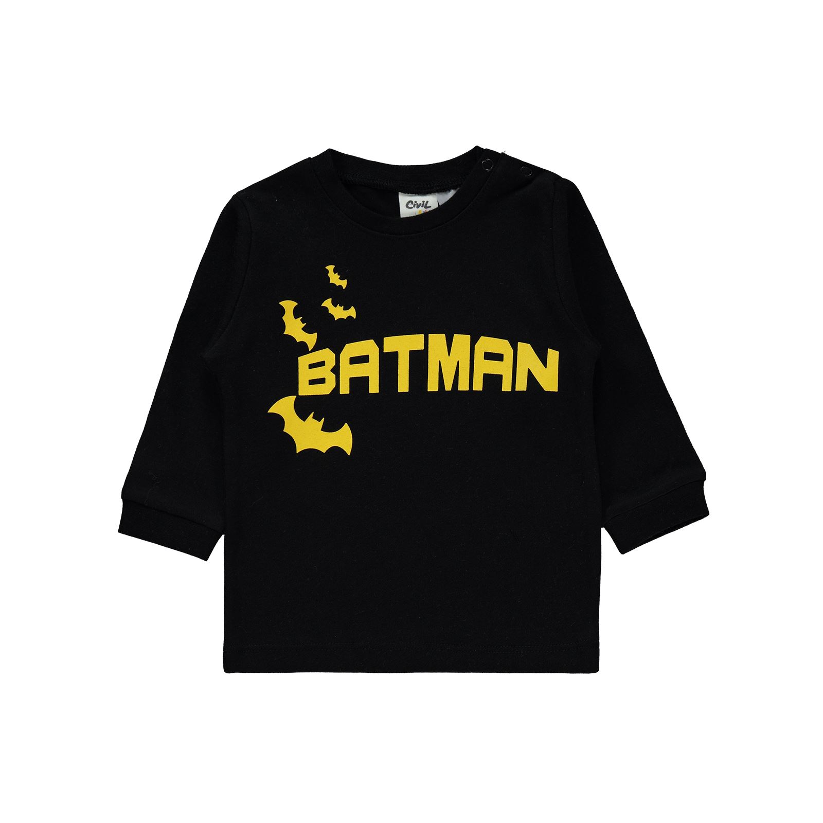 Batman Erkek Bebek Takım 6-18 Ay Siyah