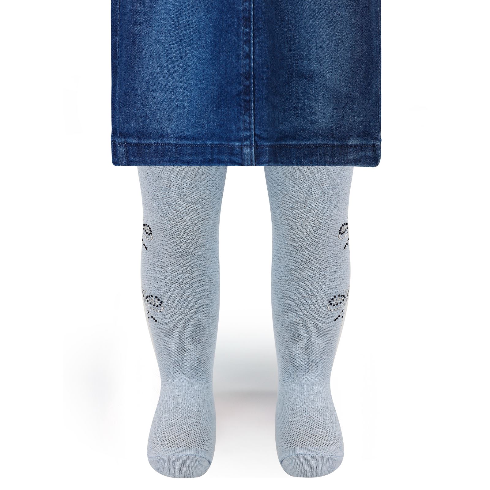 Katamino Kız Bebek Külotlu Çorap 0-12 Ay Mavi