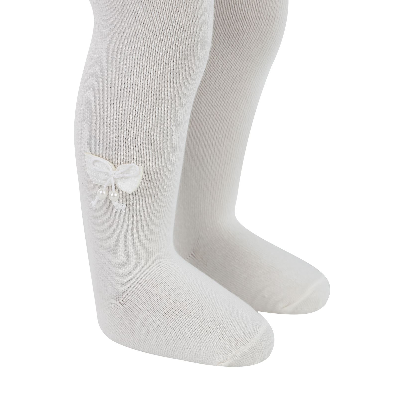 Katamino Kız Bebek Külotlu Çorap 0-12 Ay Ekru