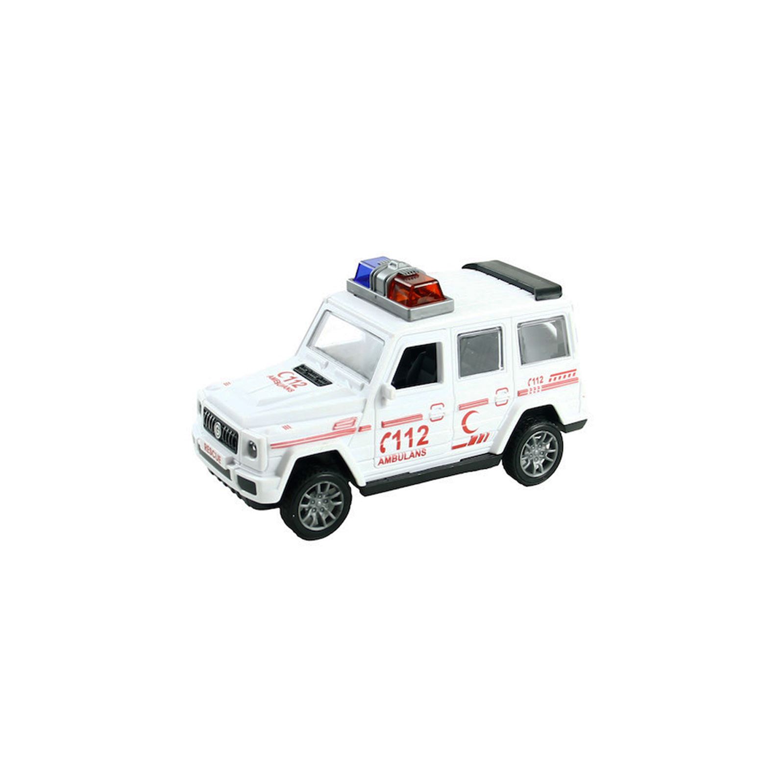Vardem Sürtmeli Ambulans Jeep Beyaz