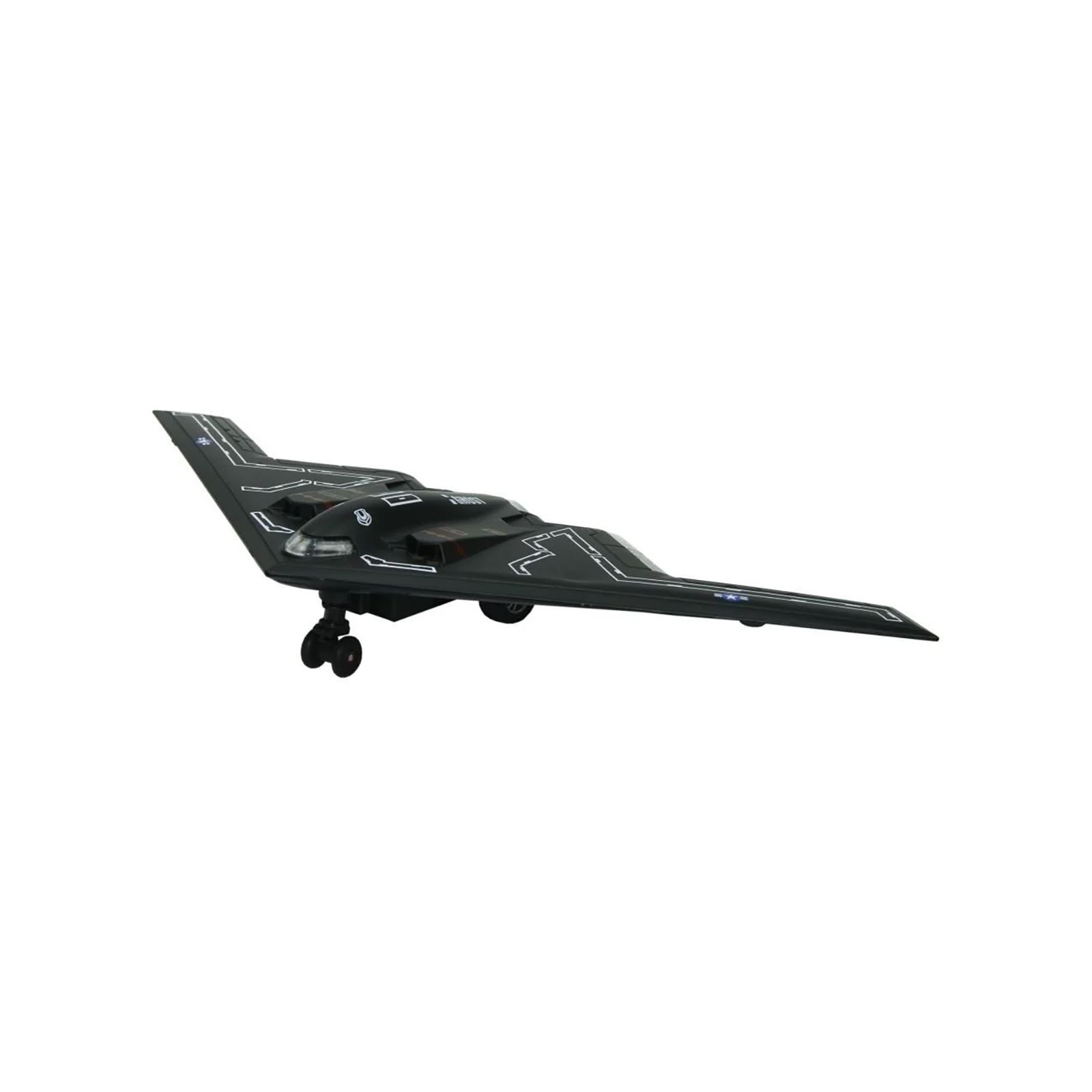 Vardem Sesli Ve Işıklı Çek Bırak Hayalet Savaş Uçağı Siyah