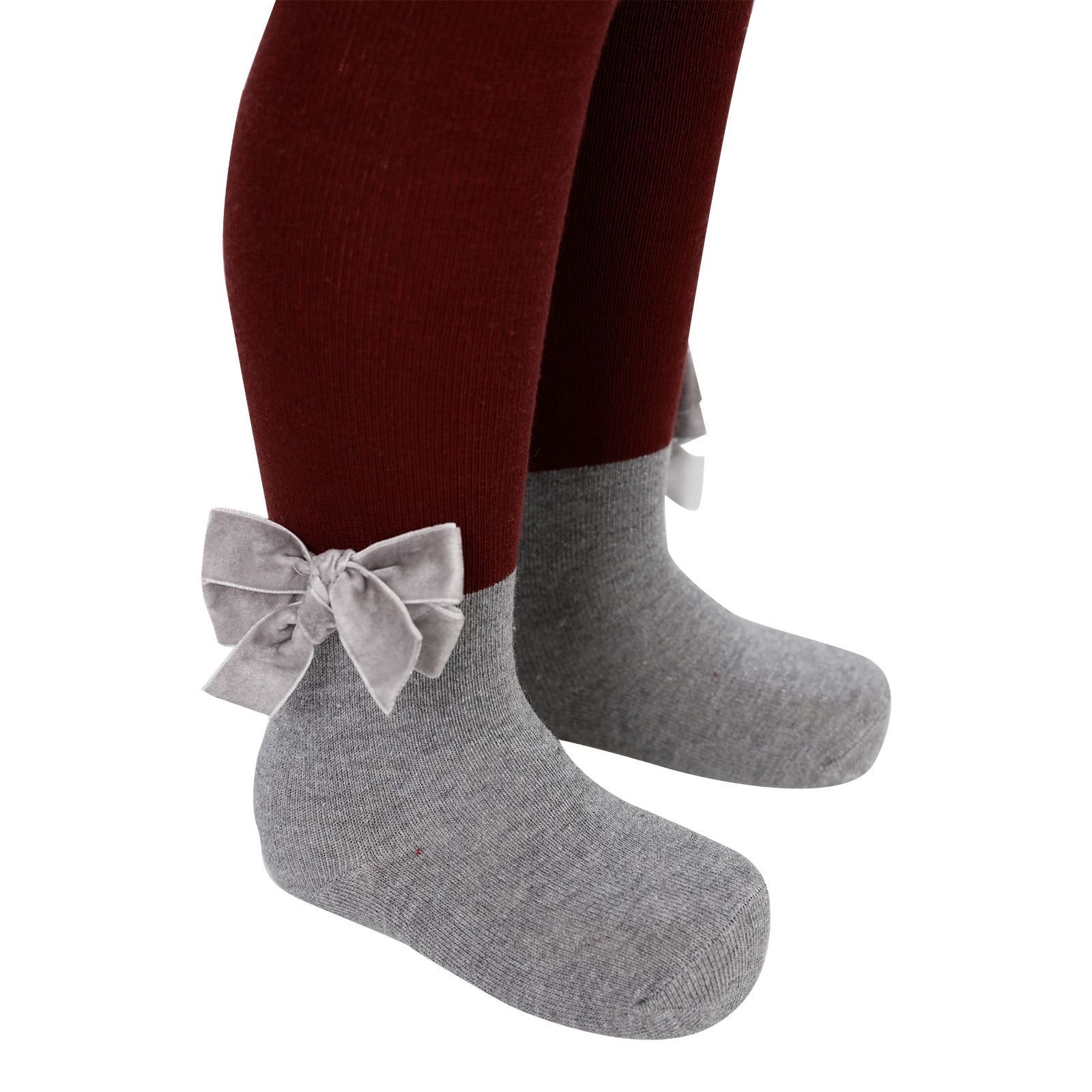 Katamino Kız Çocuk Külotlu Çorap 1-9 Yaş Bordo