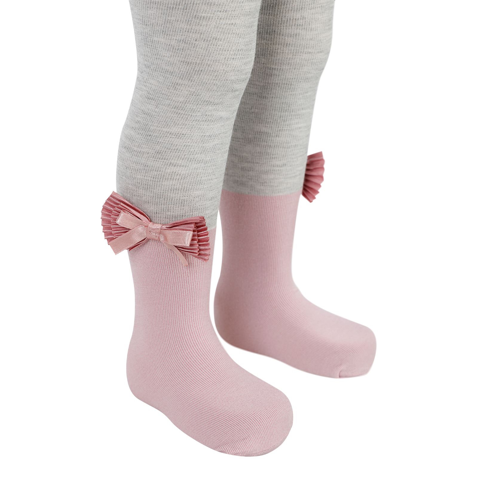Katamino Kız Çocuk Bambu Külotlu Çorap 3-9 Yaş Gül Kurusu