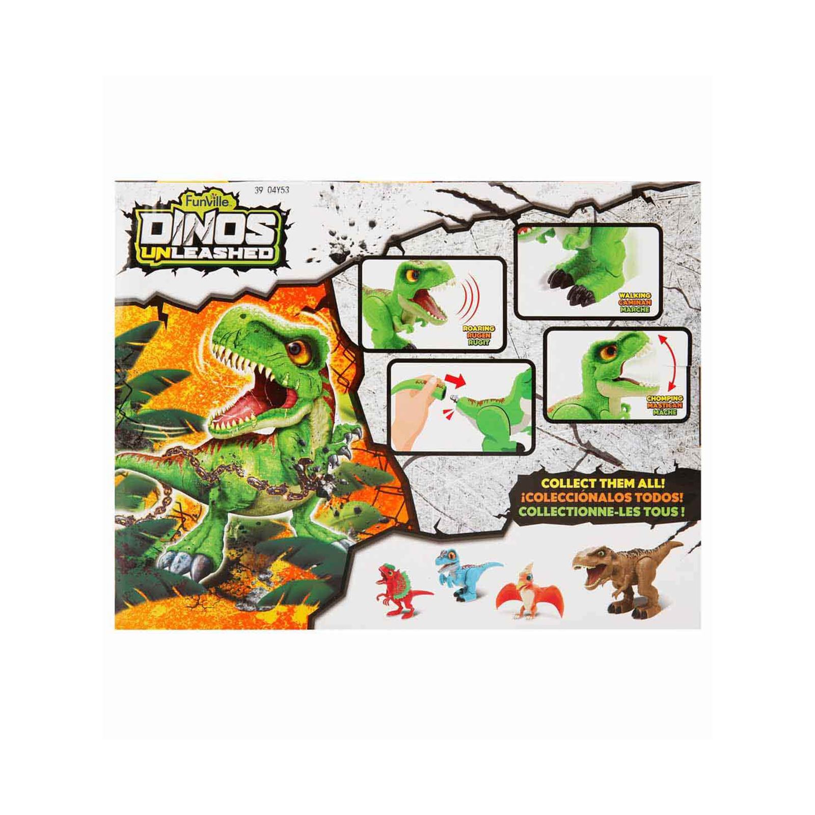 Crazoo Dino Sesli ve Hareketli T Rex Jr Dinozor Yeşil