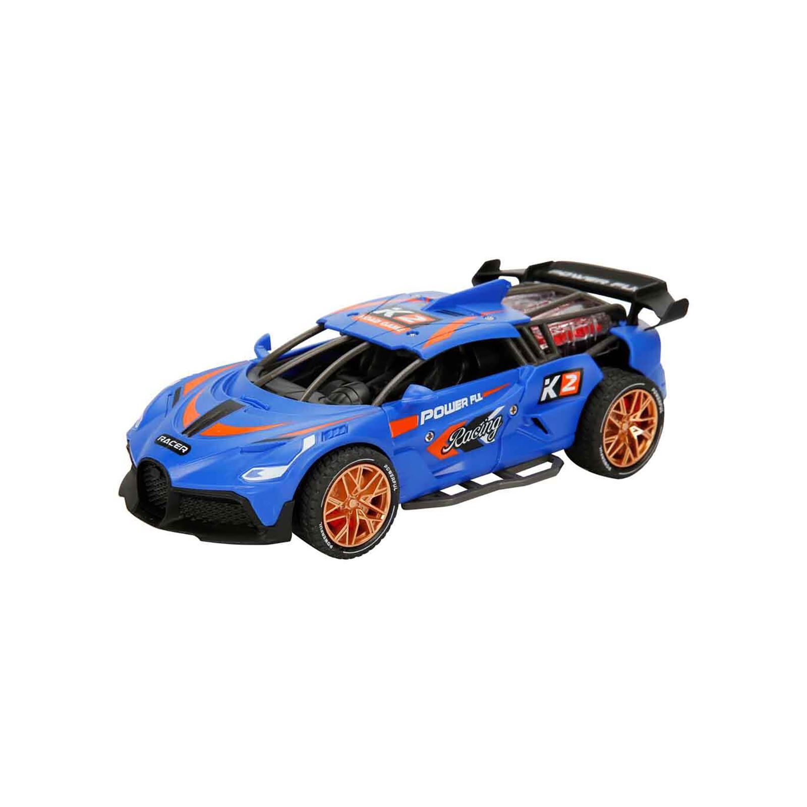 Maxx Wheels Sesli ve Işıklı Powerful Racing Sürtmeli Araba Mavi