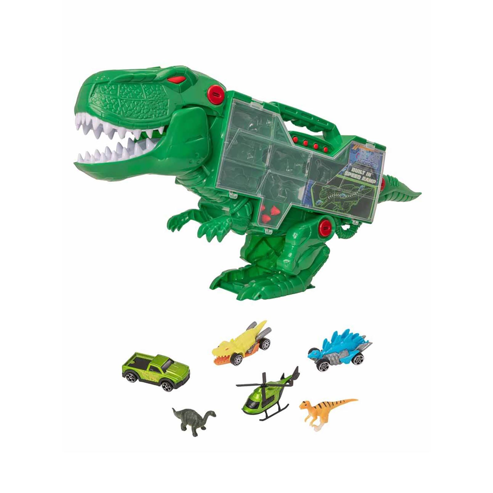 Teamsterz Sesli Ve Işıklı T Rex Transporter Oyun Seti Yeşil