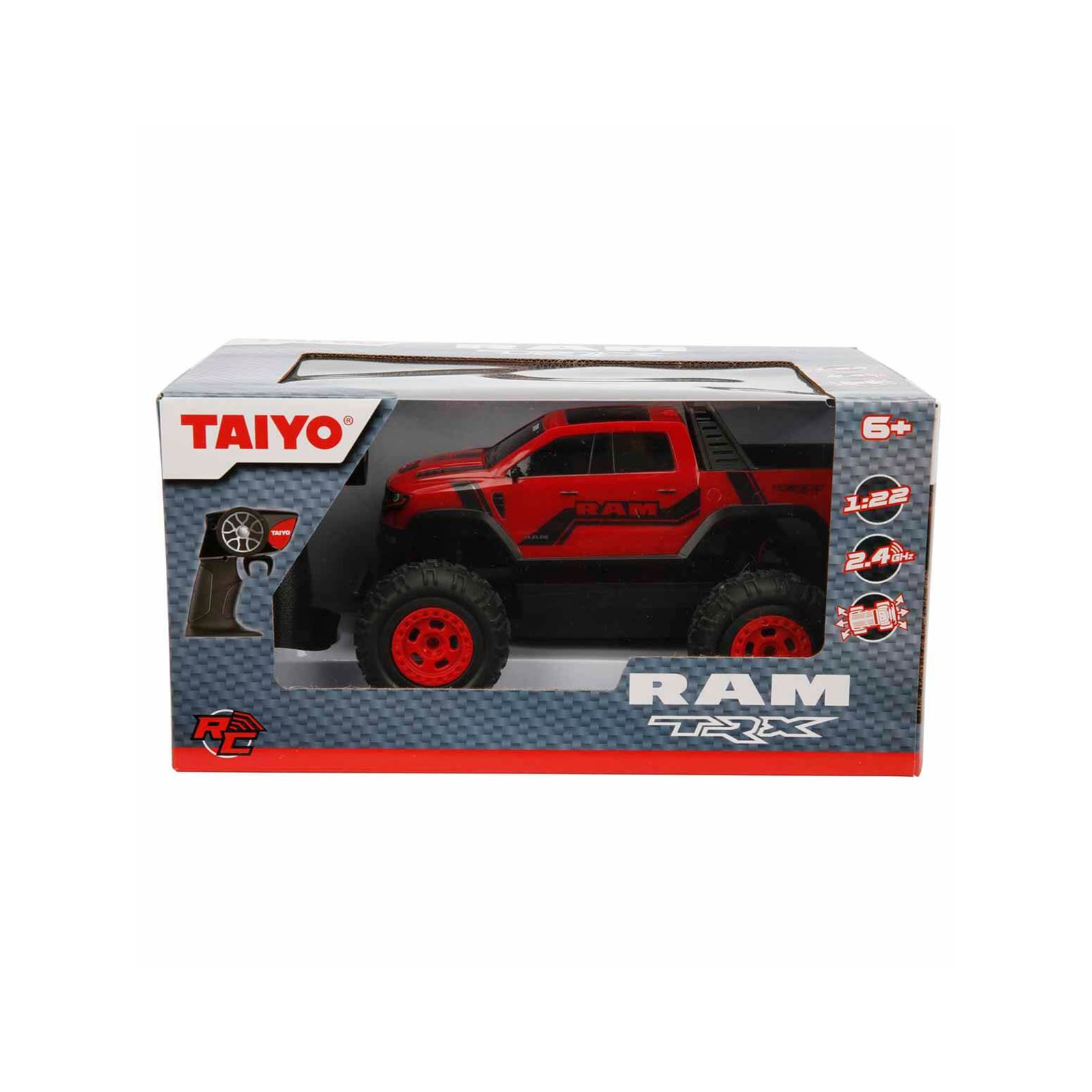 Taiyo 1:22 Pick-up Dodge Ram Trx Uzaktan Kumandalı Araba Kırmızı
