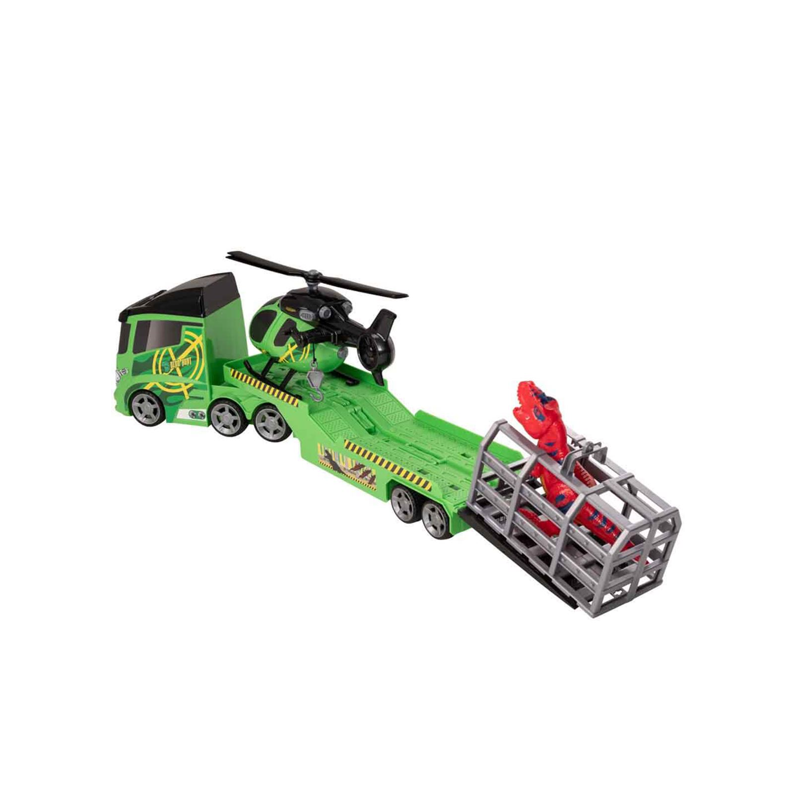 Teamsterz Mighty Dino Hunt Transporter Sesli ve Işıklı Yeşil