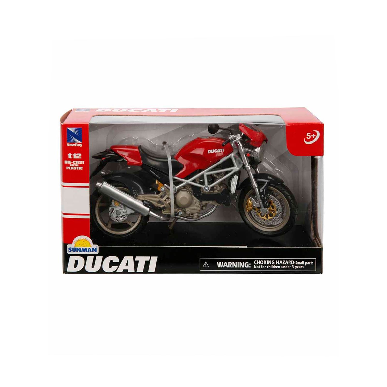 Newray 1:12 Ducati Monster S4 Motor Kırmızı