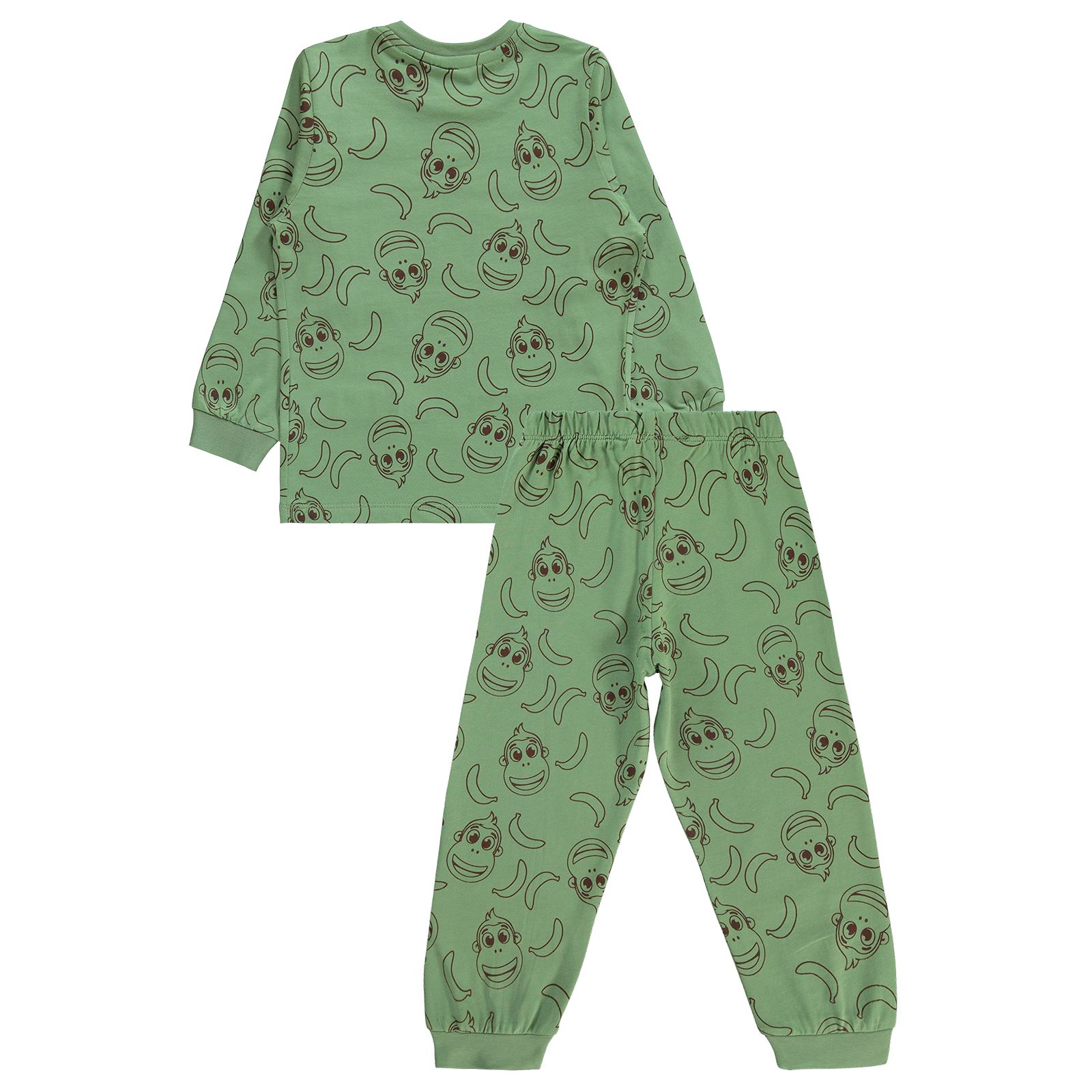 Kukuli Erkek Çocuk Pijama Takımı 2-5 Yaş Açık Haki
