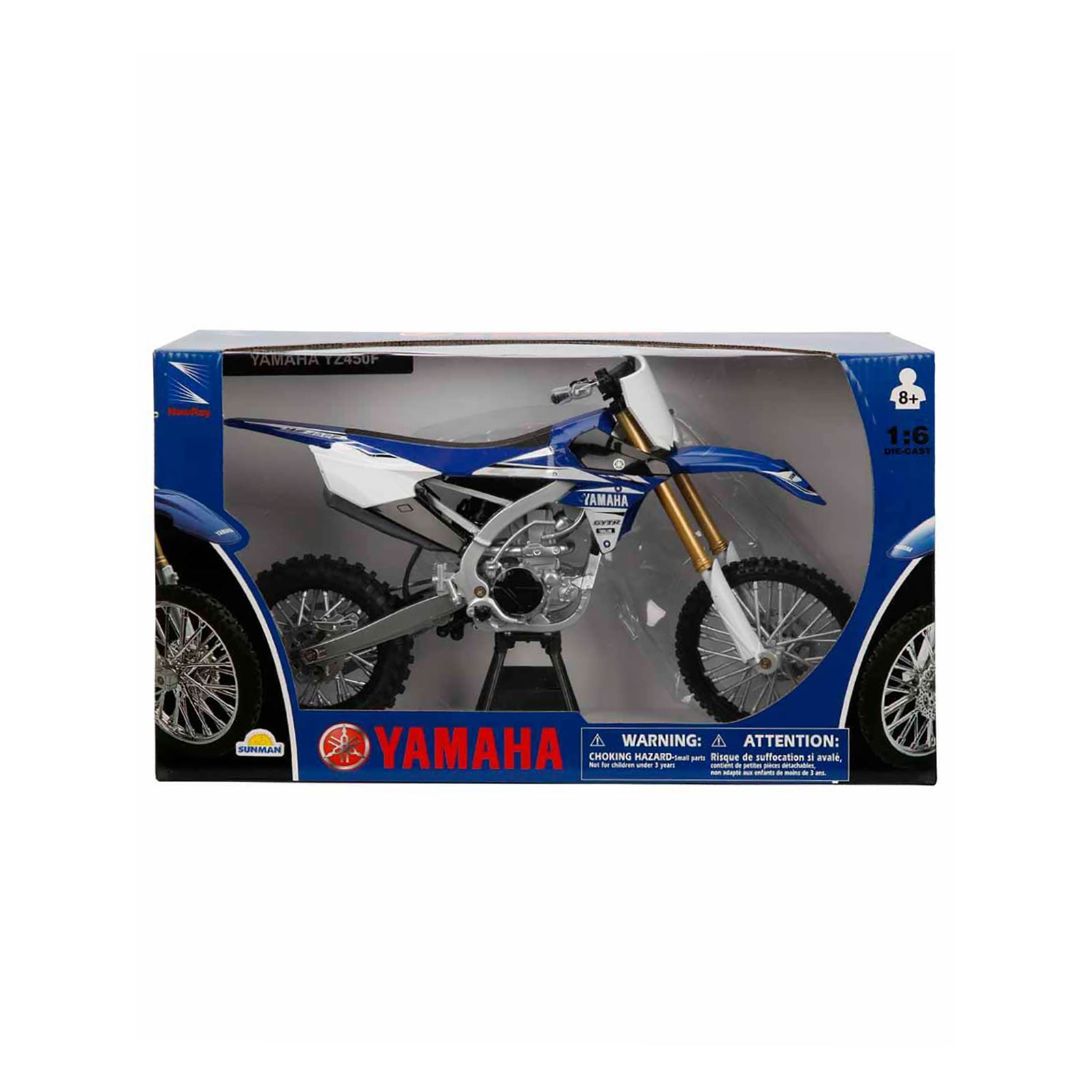 Newray 1:6 Yamaha YZ450F Model Motosiklet Saks Mavisi
