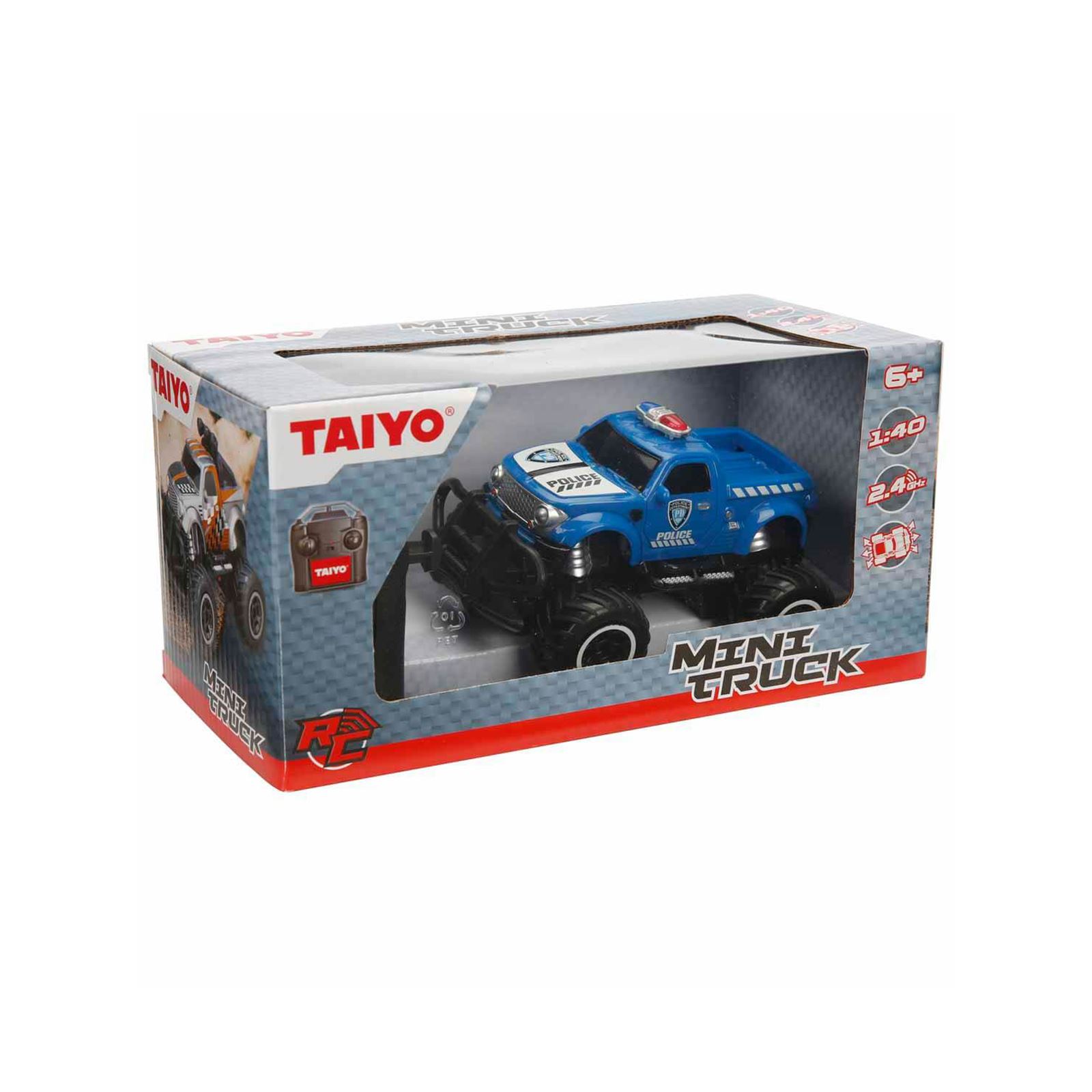 Taiyo 1:40 Mini Truck Uzaktan Kumandalı Polis Araba Mavi