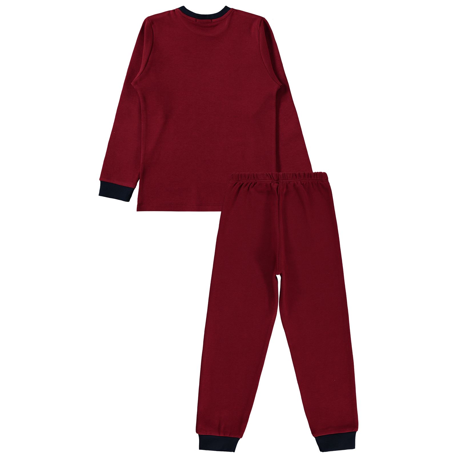 Civil Boys Erkek Çocuk Pijama Takımı 6-9 Yaş Bordo