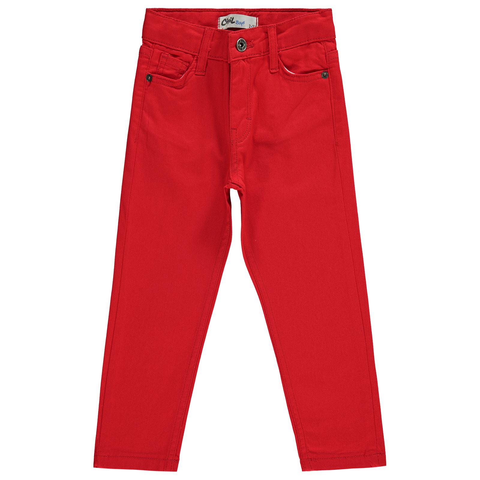 Civil Boys Erkek Çocuk Pantolon 2-5 Yaş Kırmızı
