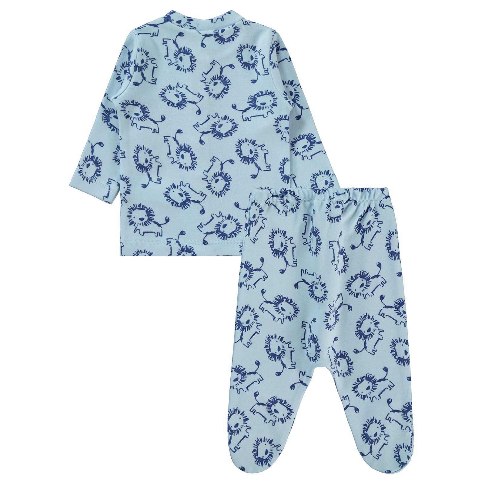 Civil Baby Erkek Bebek Pijama Takımı 1-6 Ay Açık Mavi