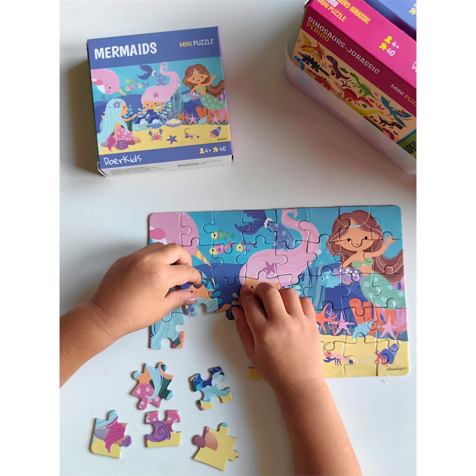 Doer Kids Deniz Kızı Mini Puzzle 40 Parça Renkli