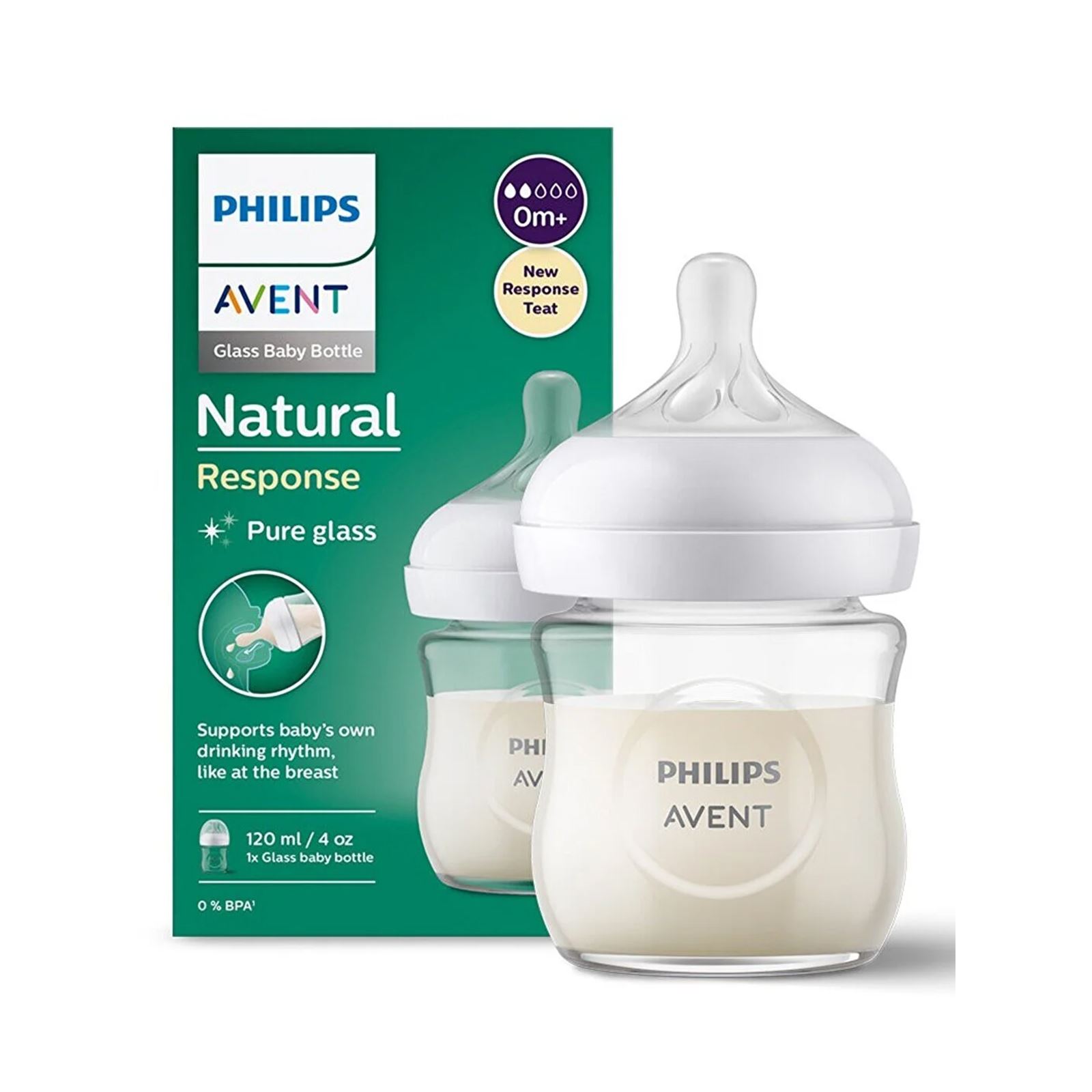 Philips Avent Natural Response Cam Biberon 0 Ay+120 ml Beyaz